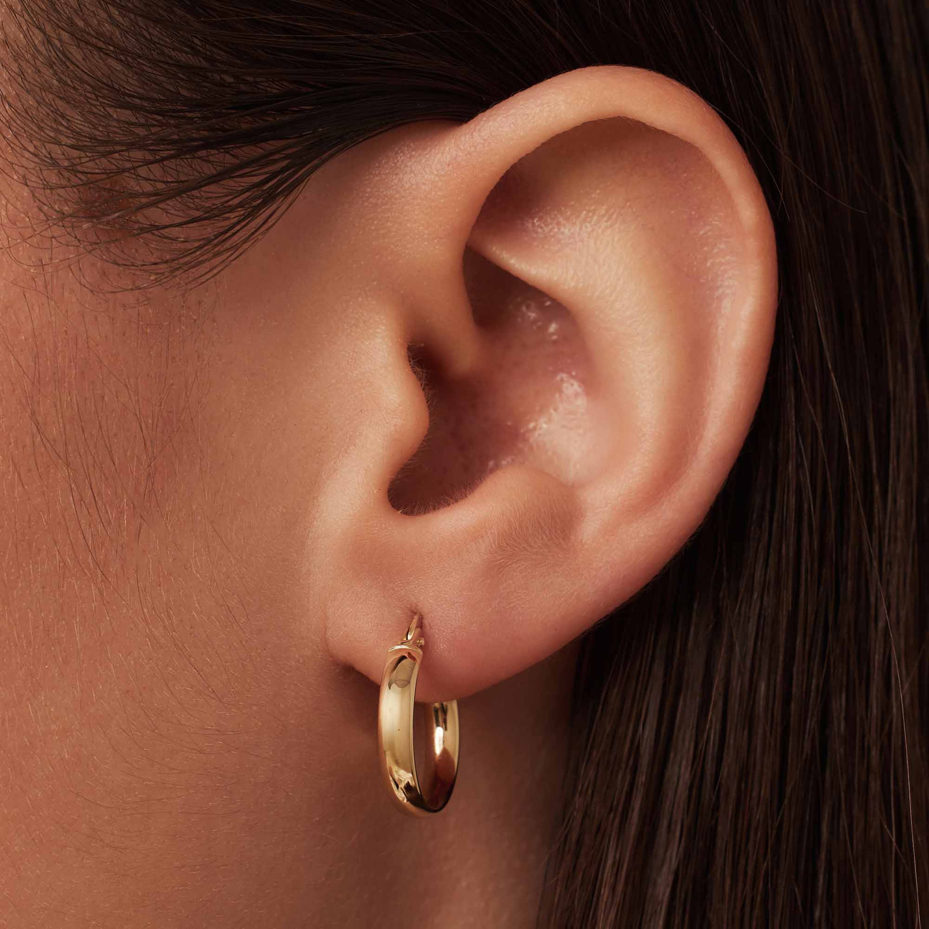 Rivoli 14 Karat Guld Creoler