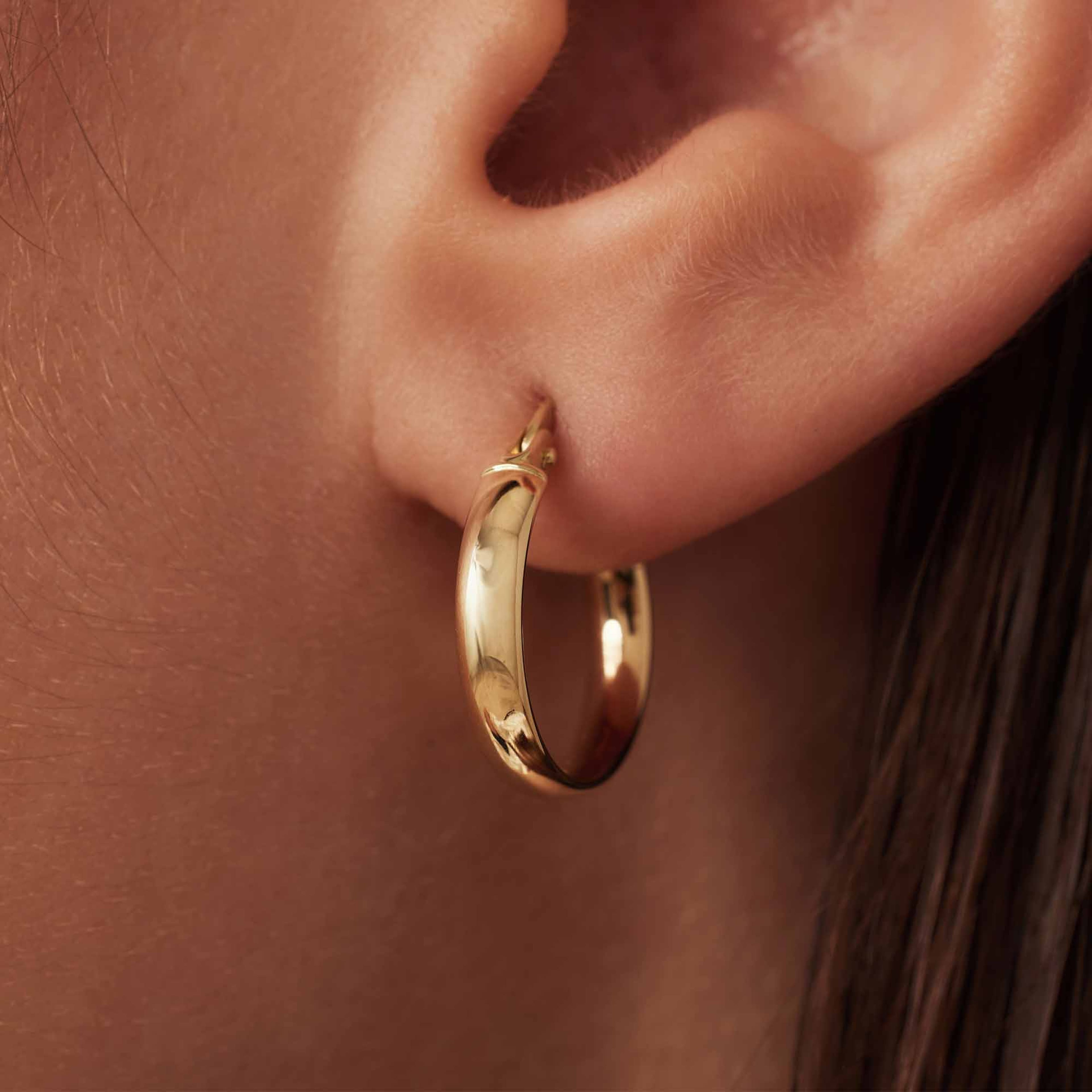 Rivoli 14 Karat Guld Creoler