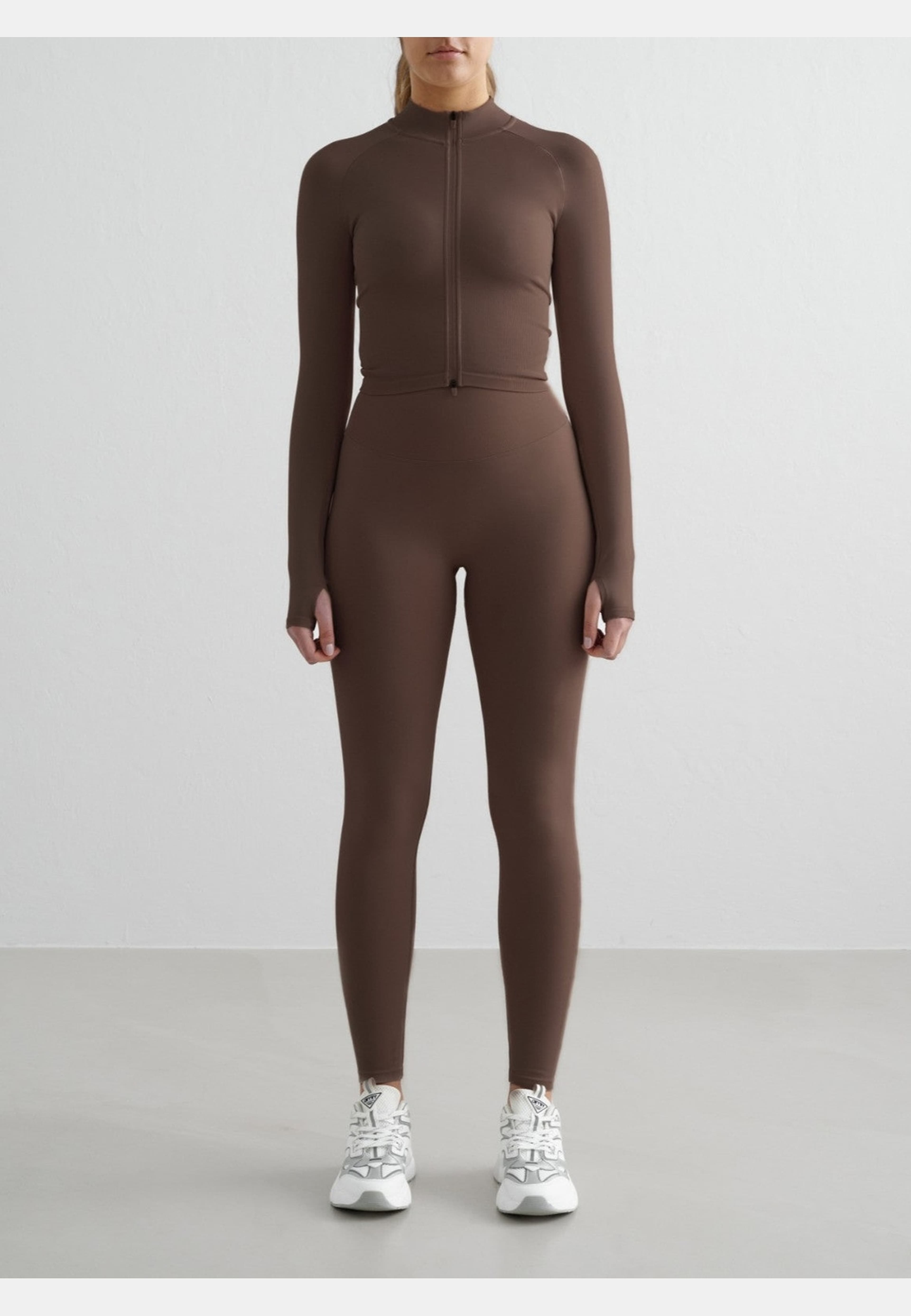 Macchiato Shape Seamless Zip Jacket