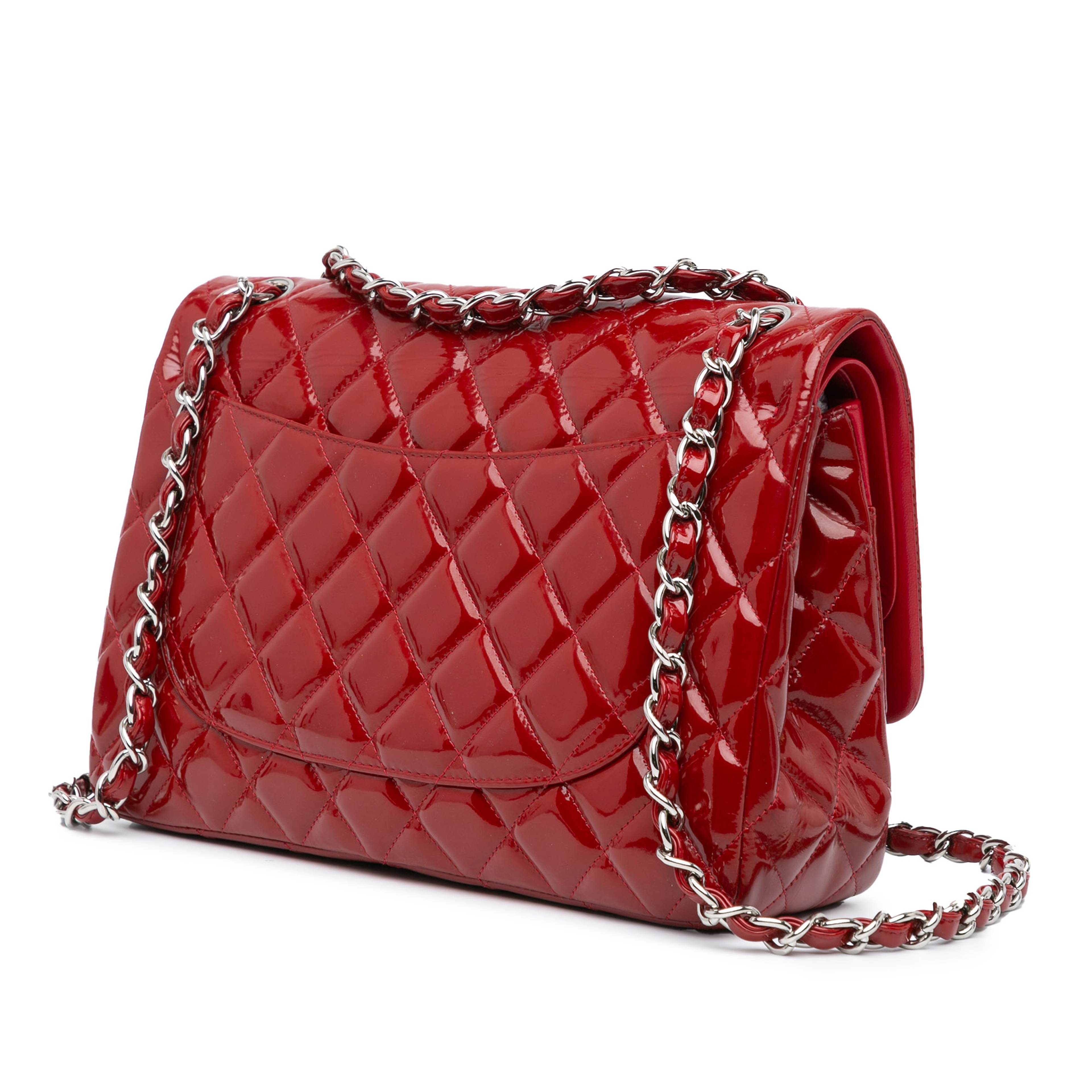 Chanel Jumbo Classic Patent Double Flap