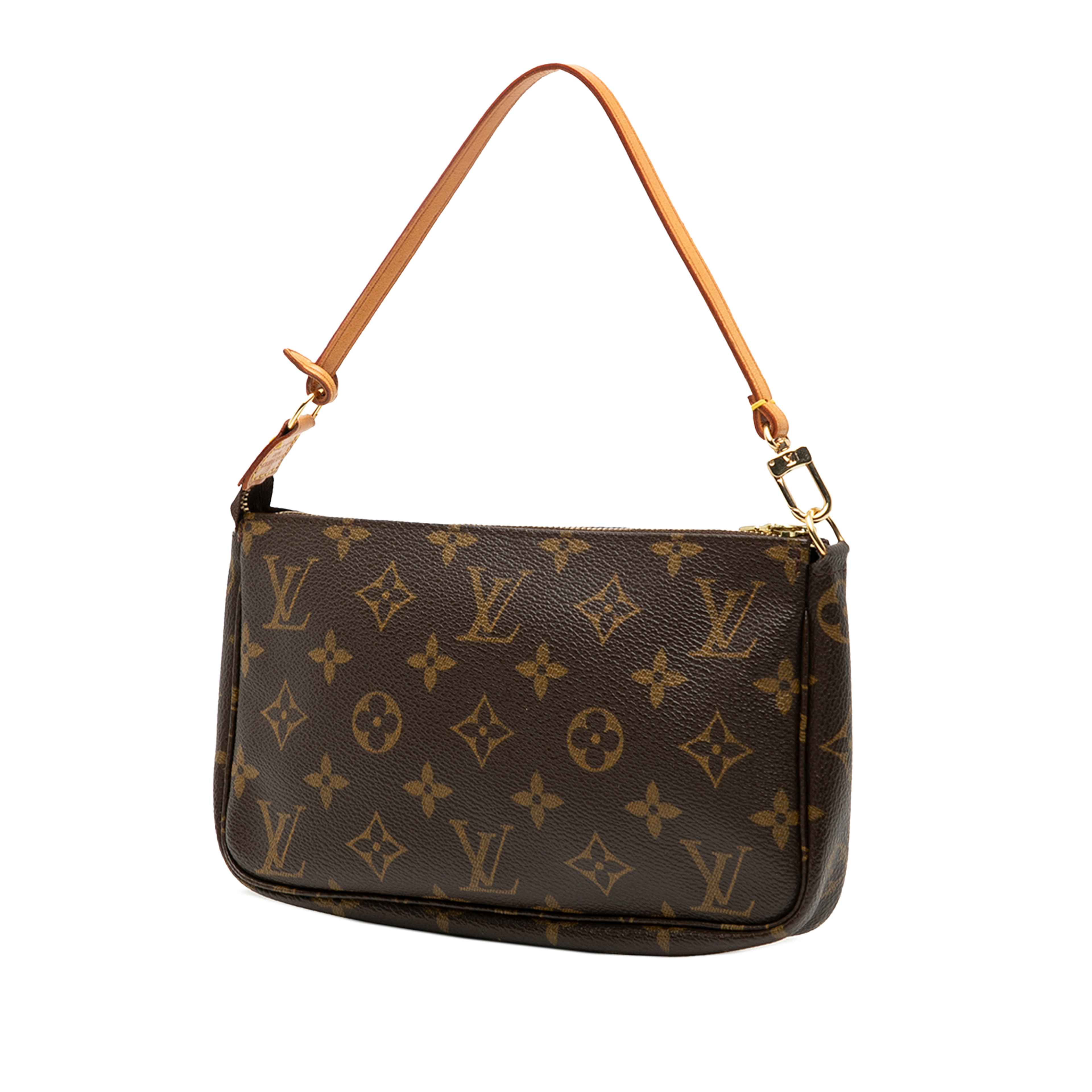Louis Vuitton Monogram Pochette Accessoires, från Luxclusif, i färgen brown. Klicka för att öppna bilden i stort format