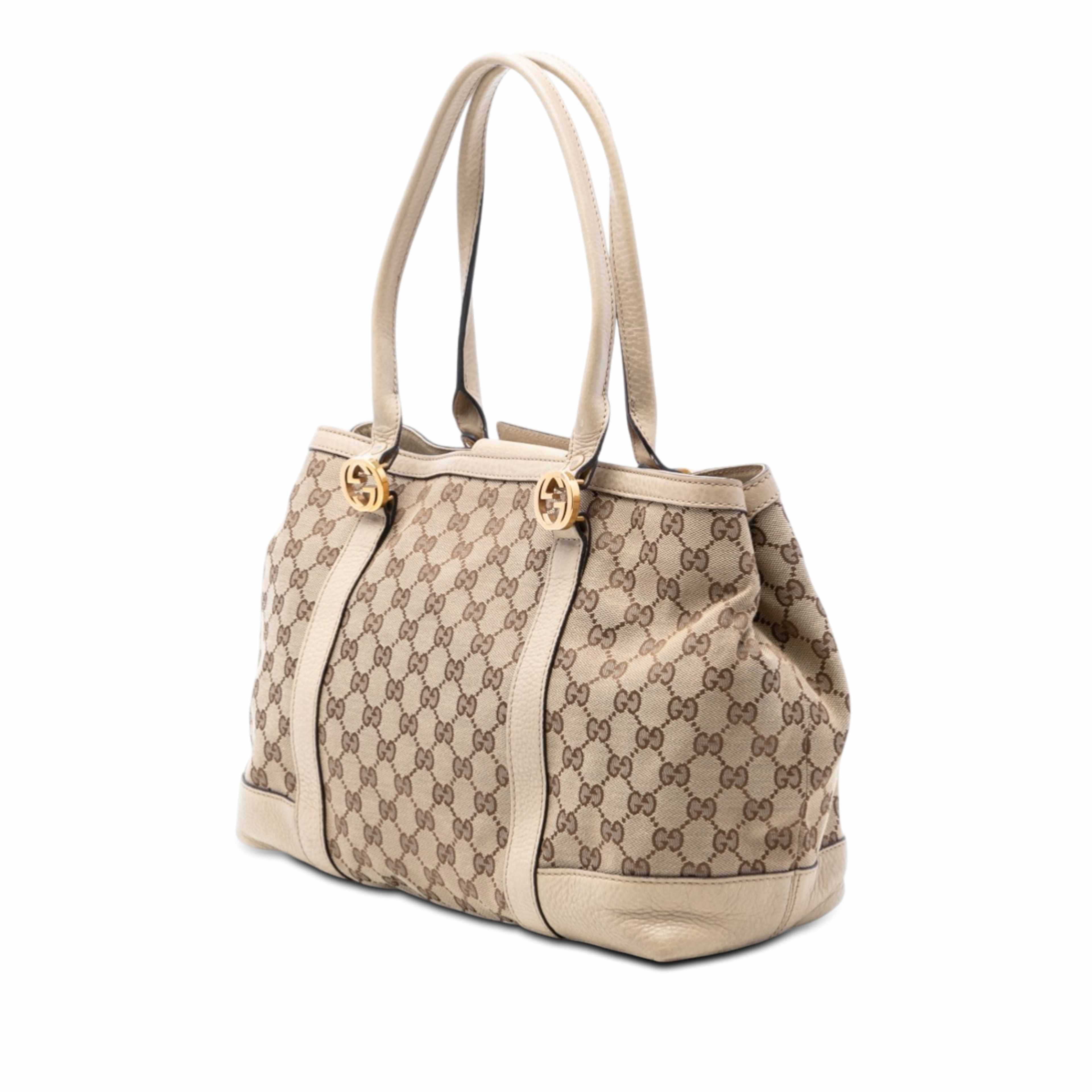 Gucci Gg Canvas Miss Gg Tote, från Luxclusif, i färgen beige. Klicka för att öppna bilden i stort format