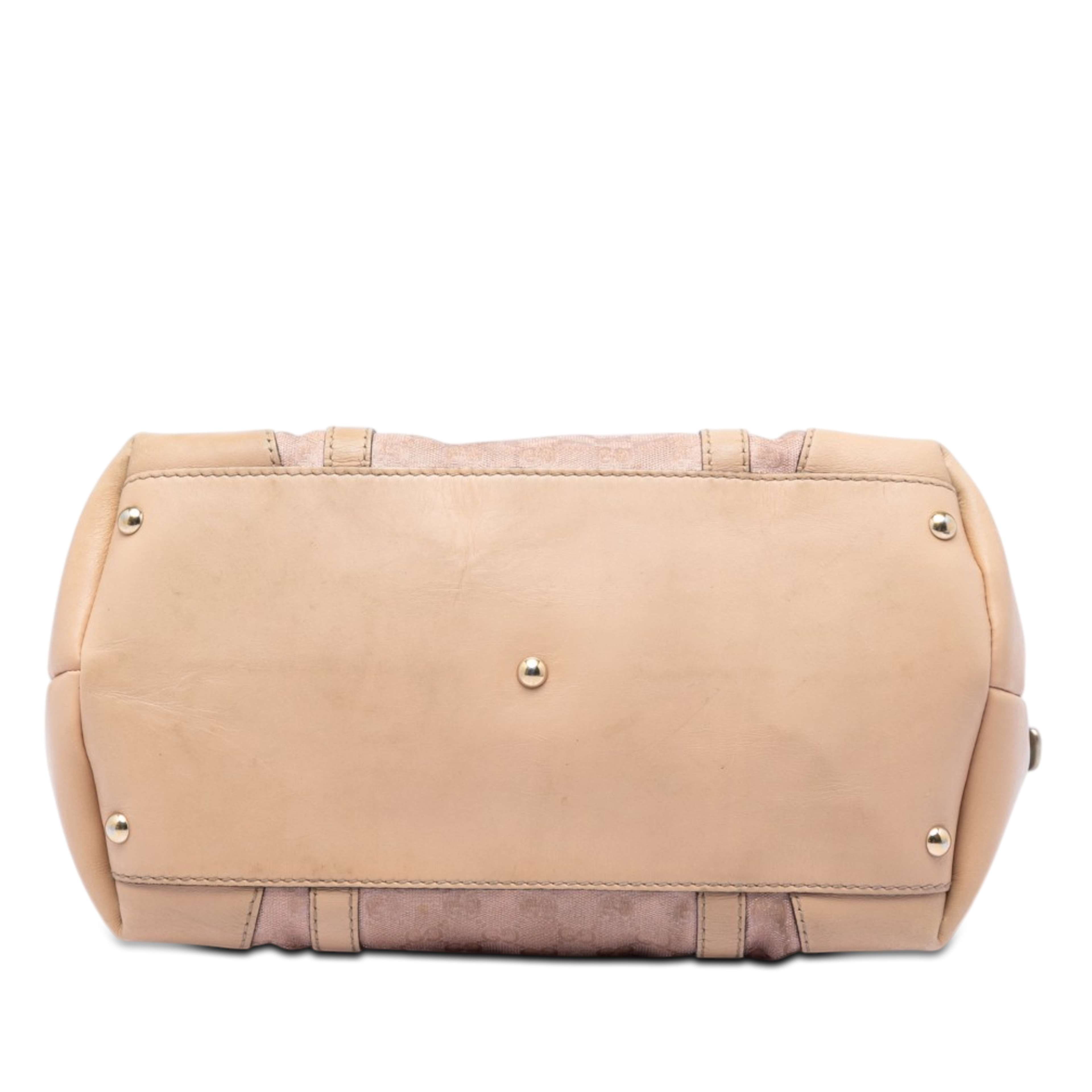 Gucci Gg Metallic Canvas Lovely Tote, från Luxclusif, i färgen rosa. Klicka för att öppna bilden i stort format