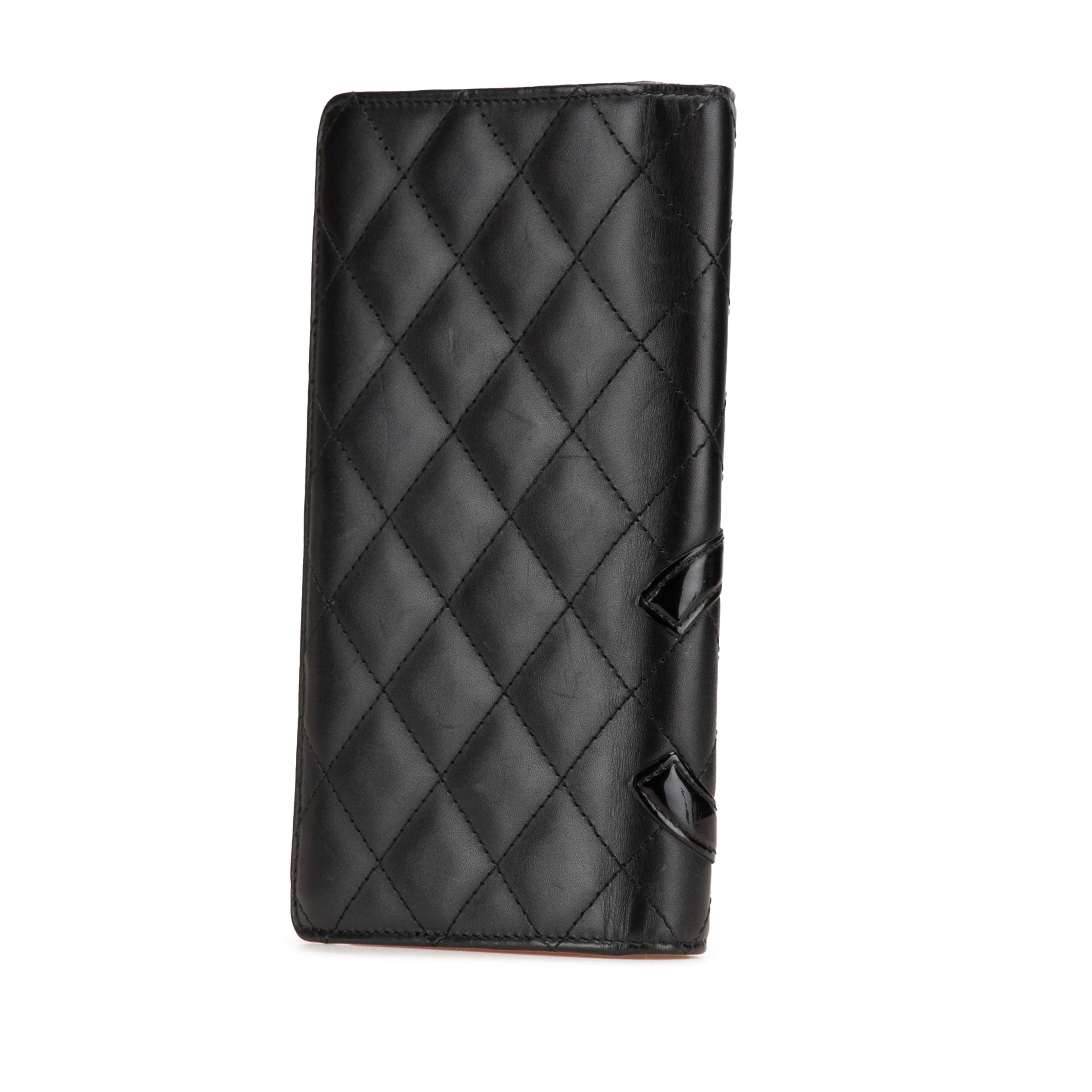 Chanel Quilted Lambskin Cambon Ligne Bifold Wallet