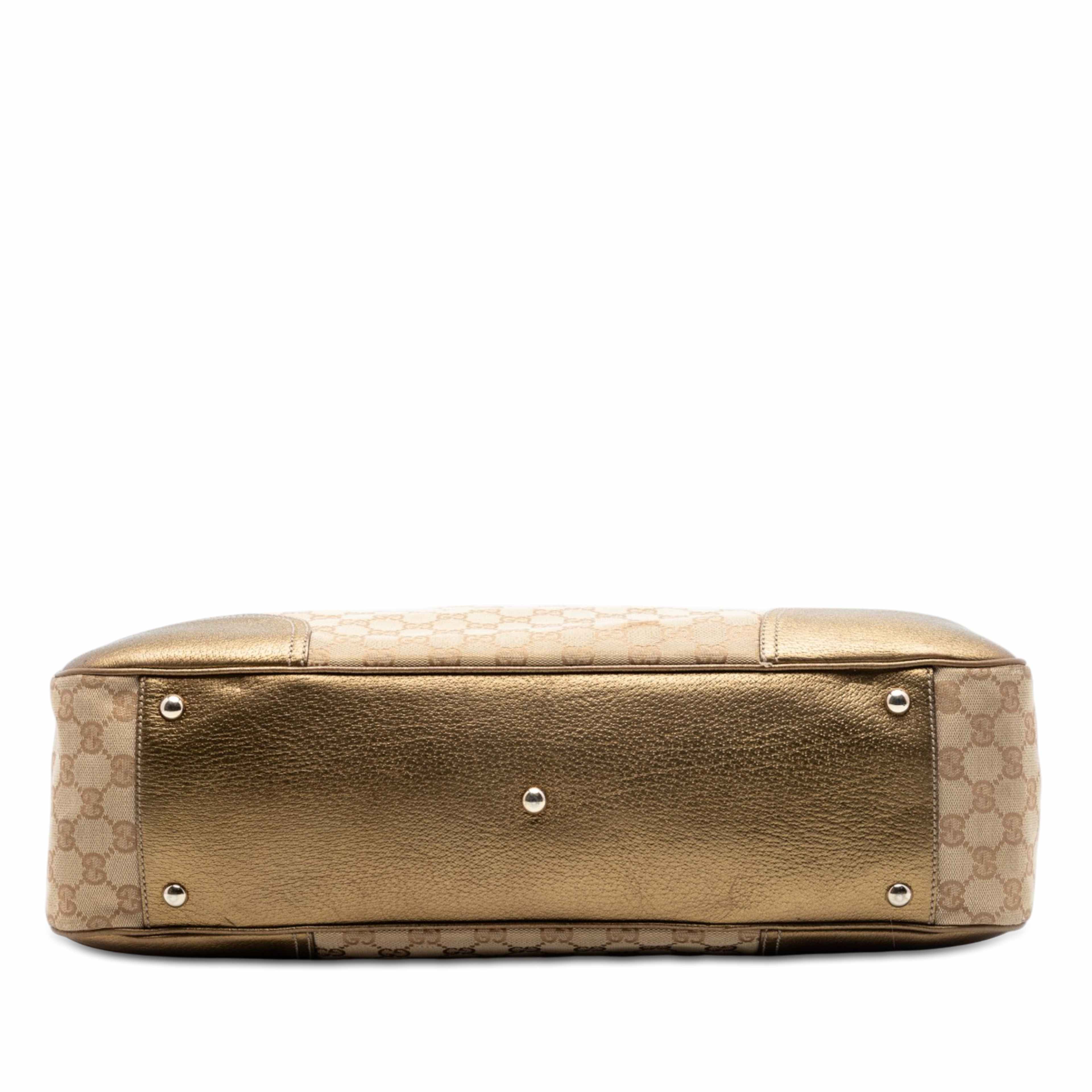 Gucci Gg Canvas Princy Tote, från Luxclusif, i färgen beige. Klicka för att öppna bilden i stort format