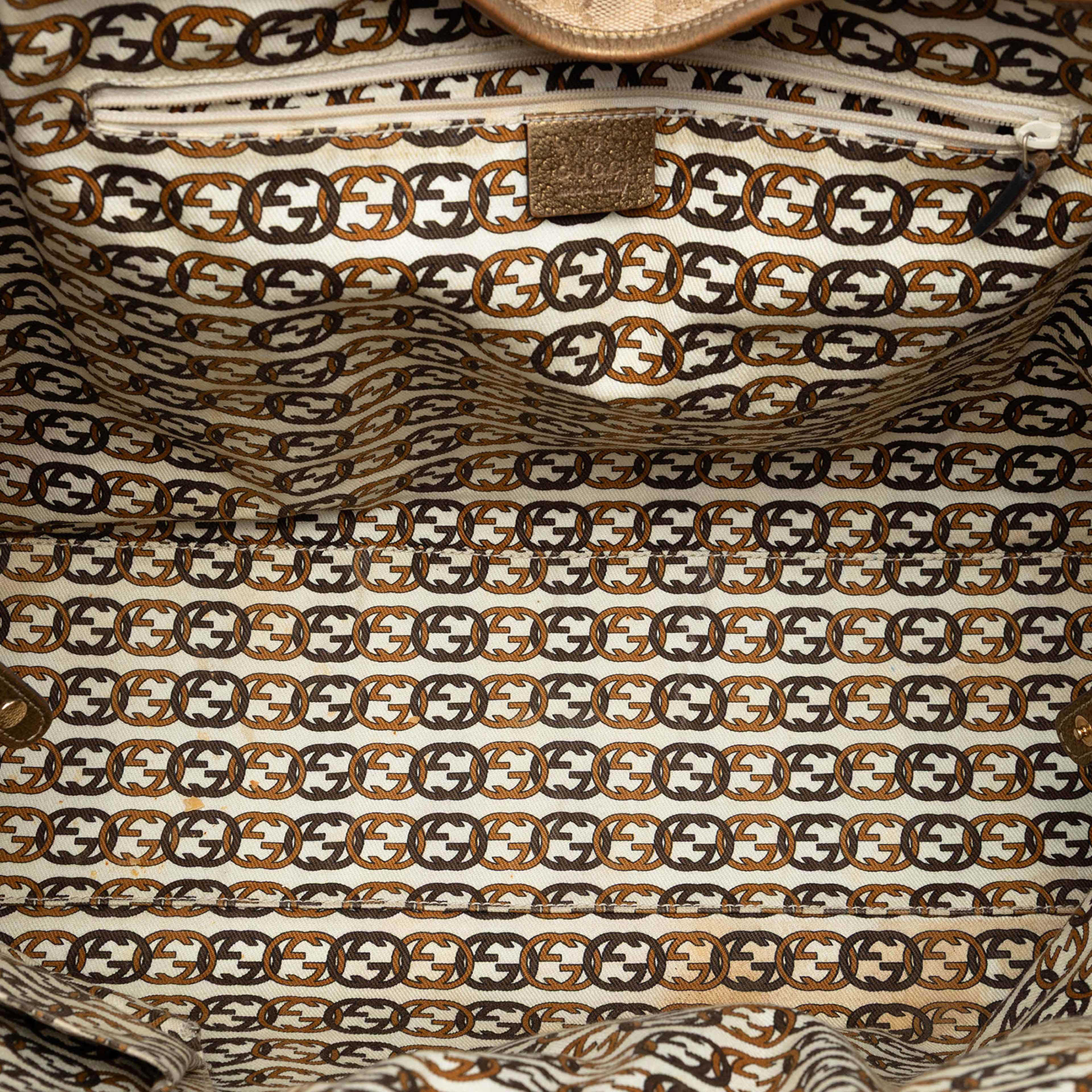 Gucci Gg Canvas Princy Tote, från Luxclusif, i färgen beige. Klicka för att öppna bilden i stort format