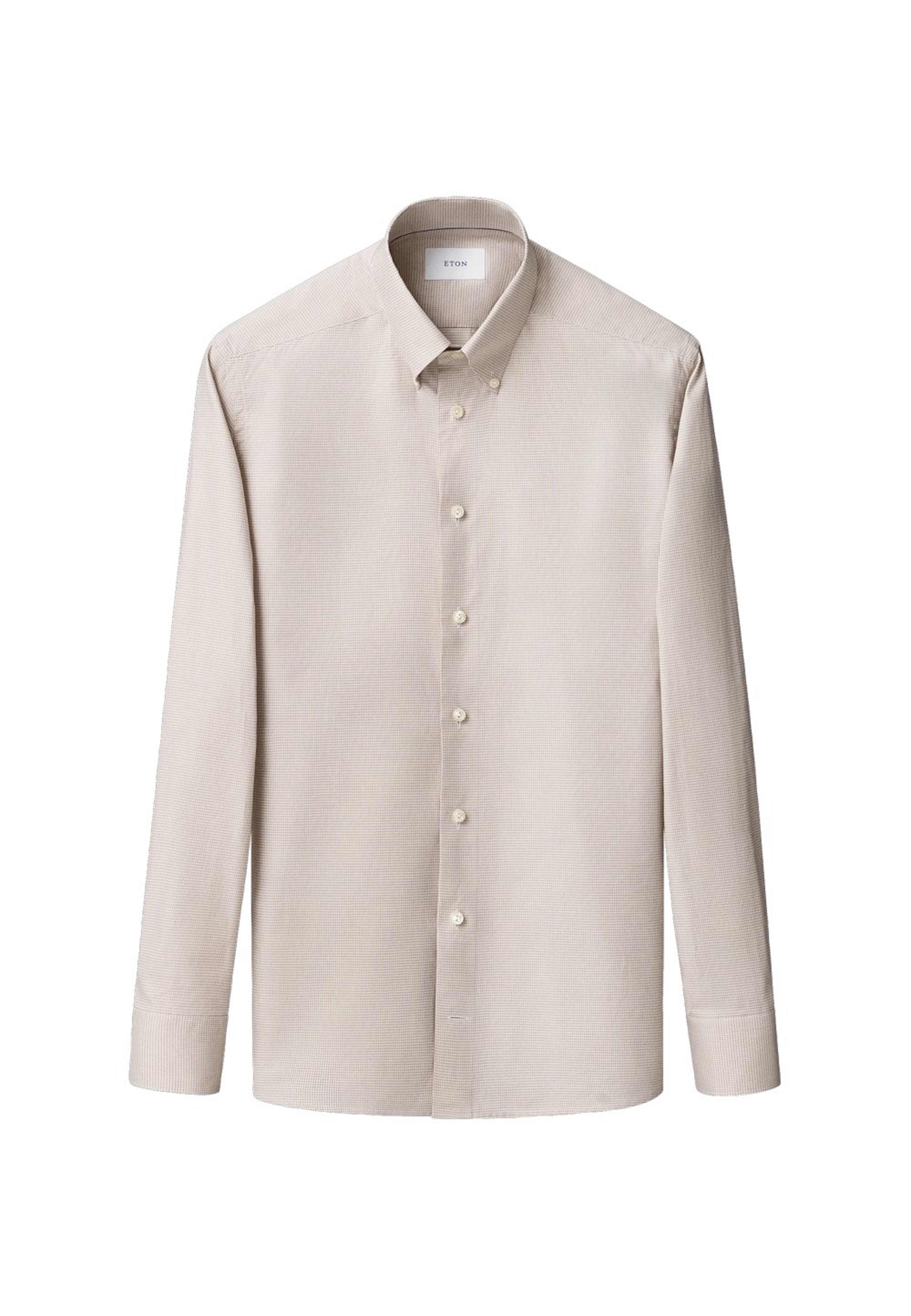 Rutig Skjorta I Signature Oxford Slim Fit