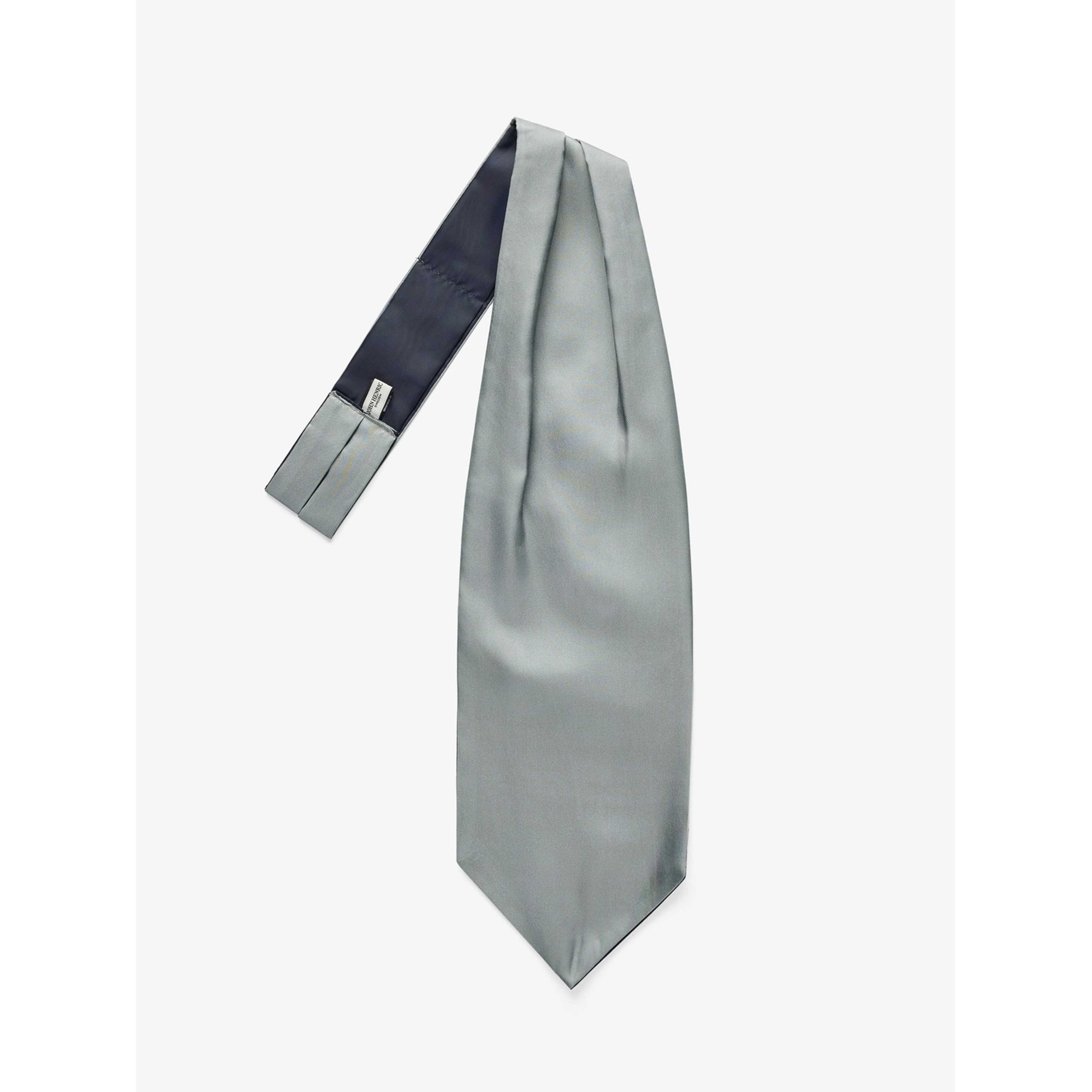 Silk Single Pointed Ascot Plain