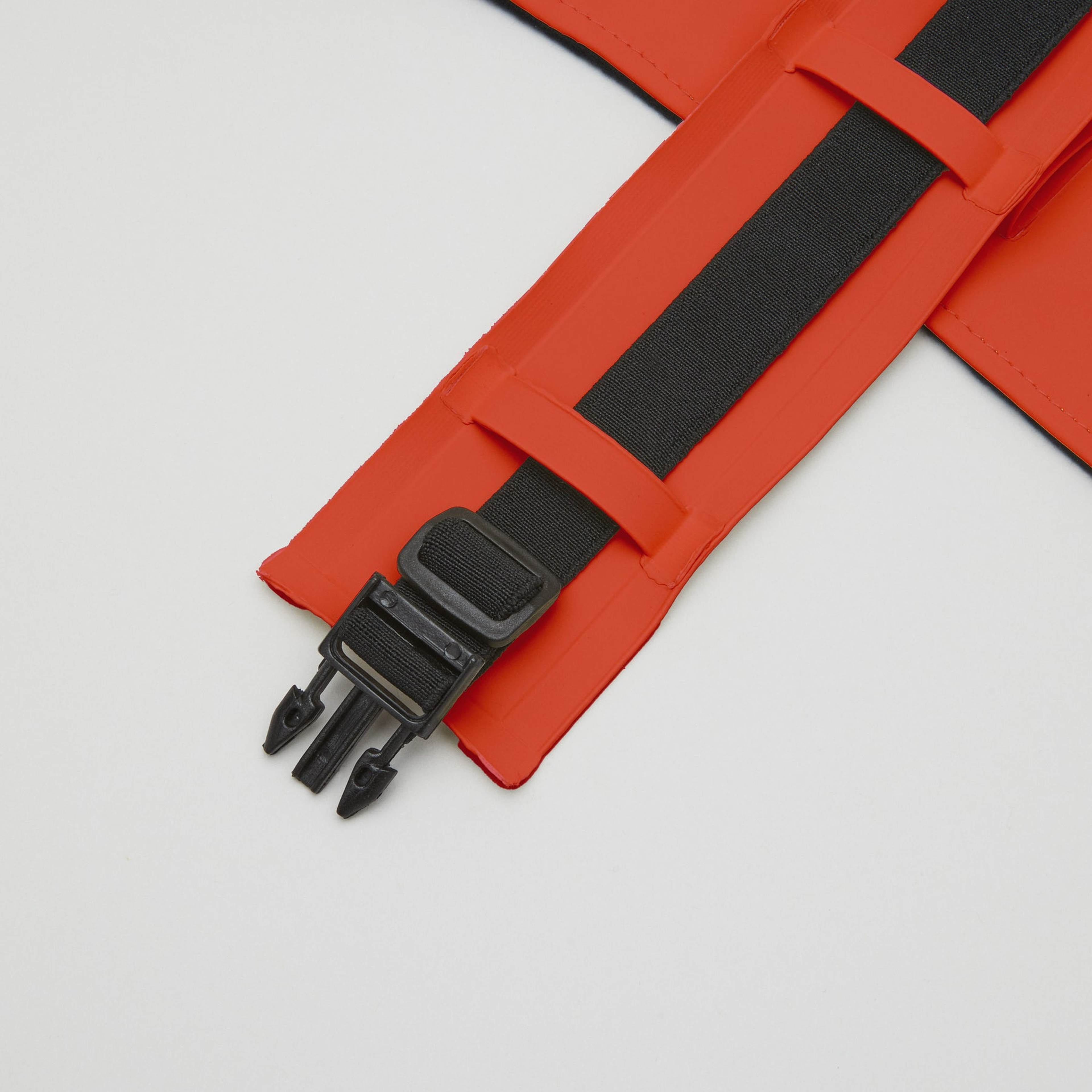 Red Upcycled Dog Raincoat - L