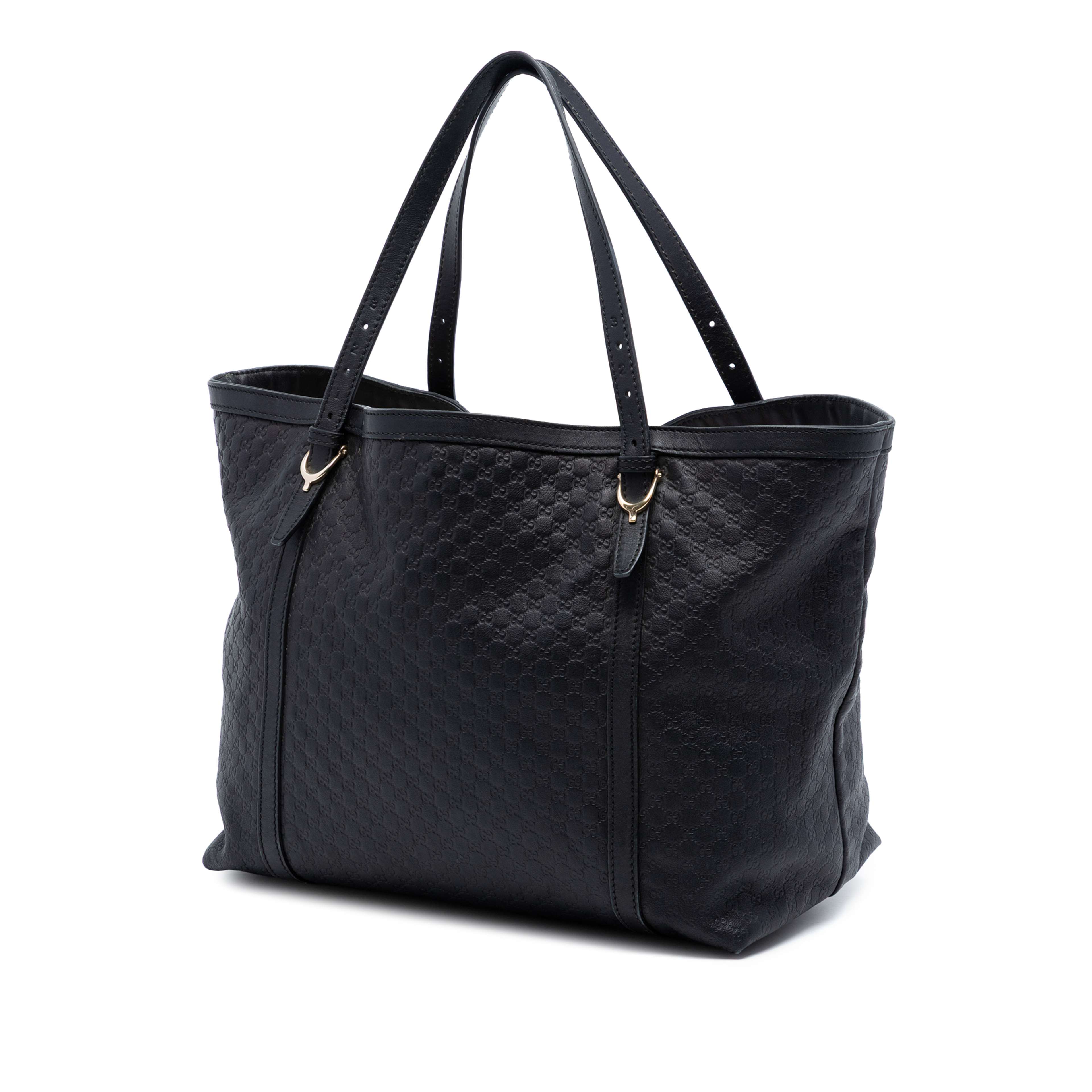 Gucci Microguccissima Nice Tote, från Luxclusif, i färgen black. Klicka för att öppna bilden i stort format