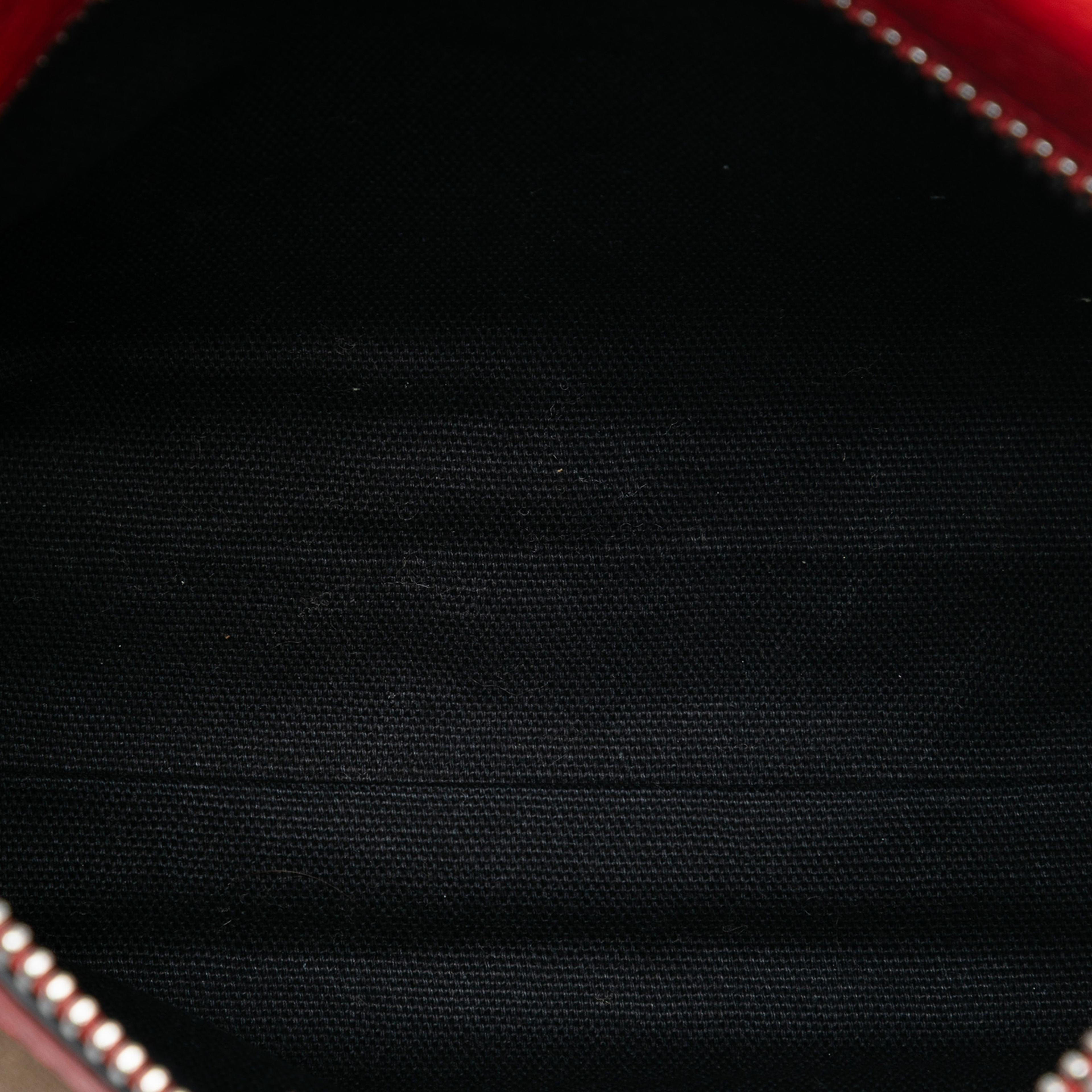 Burberry Small Mega Check Canvas Farley Crossbody, från Luxclusif, i färgen light brown. Klicka för att öppna bilden i stort format