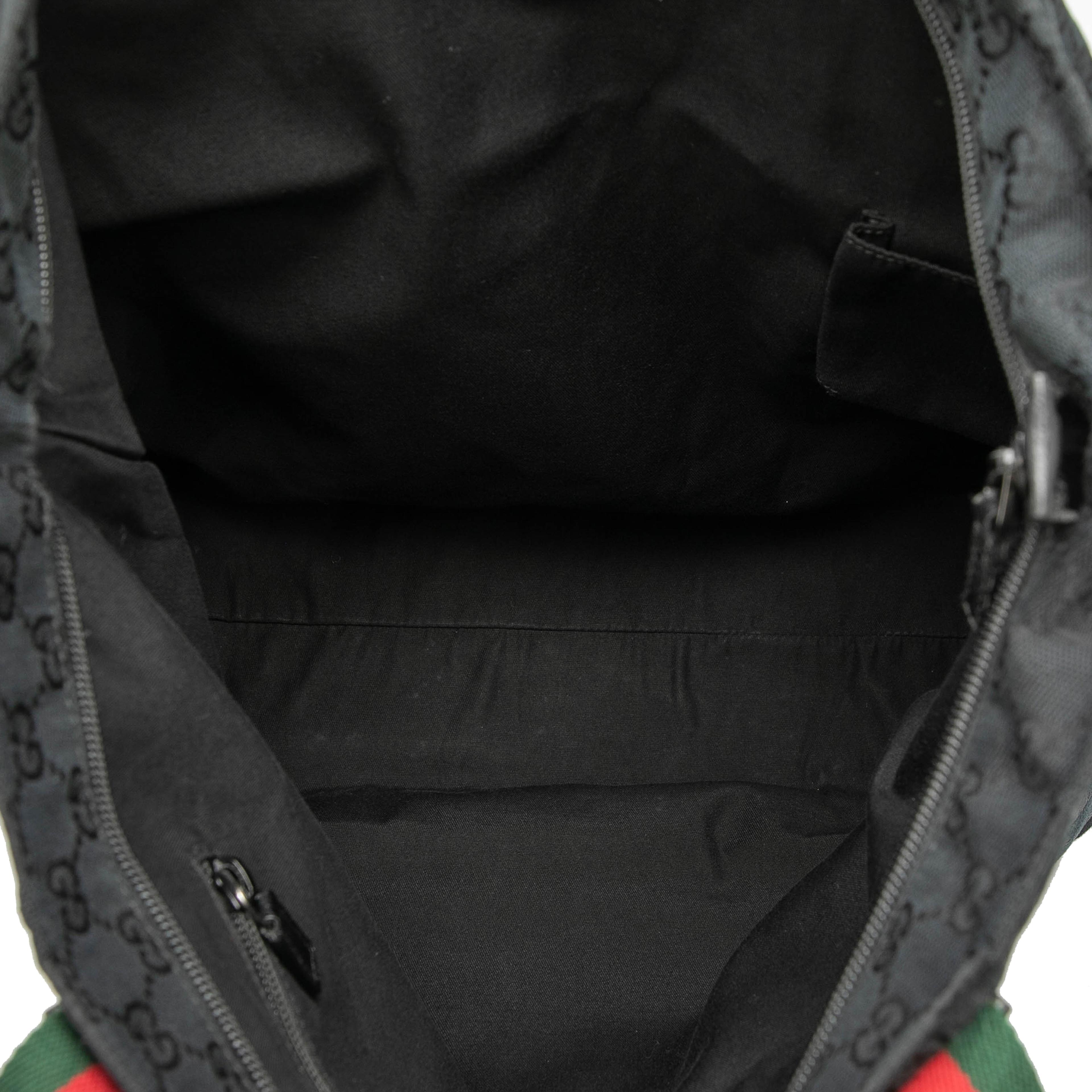 Gucci Gg Canvas Web Tote, från Luxclusif, i färgen black. Klicka för att öppna bilden i stort format