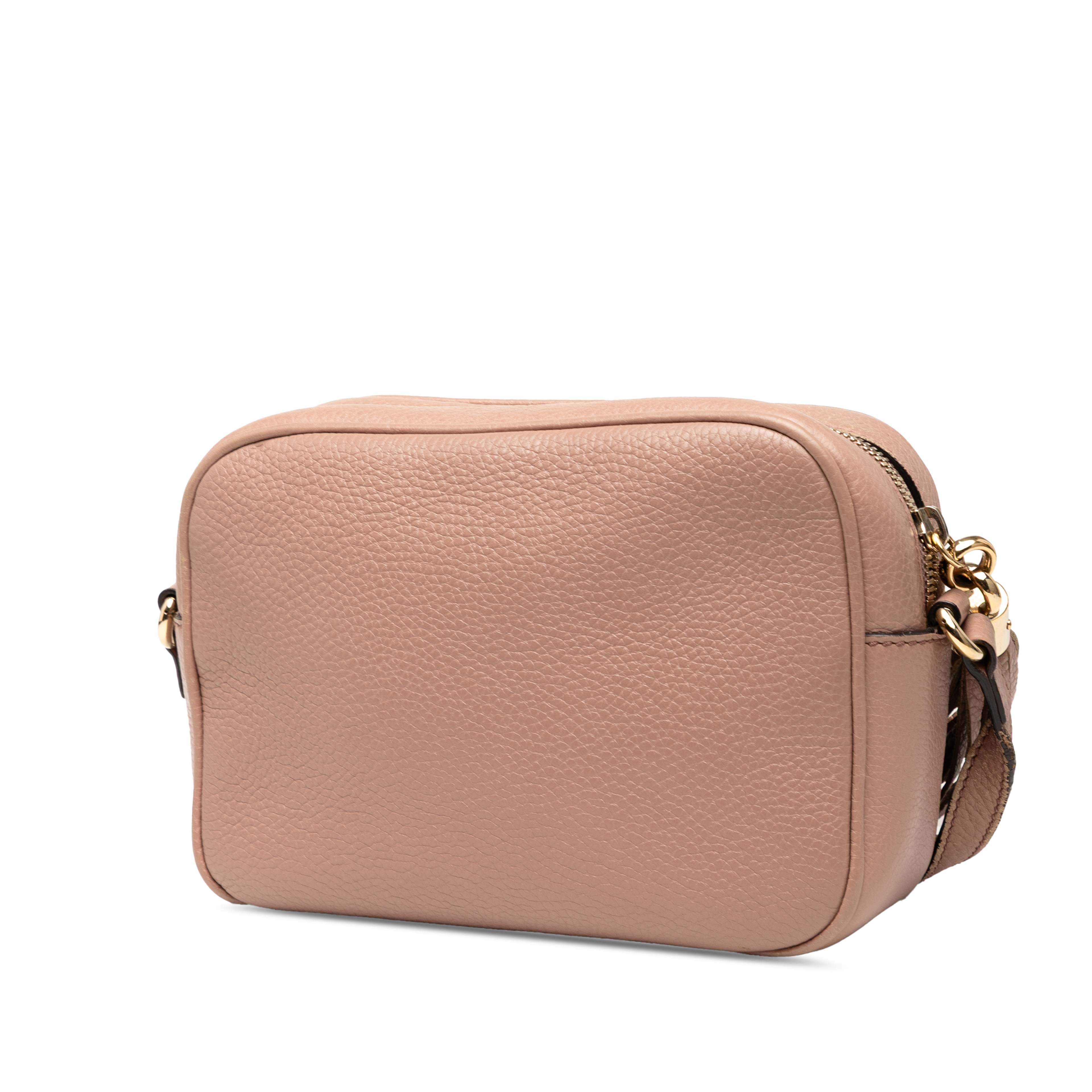 Gucci Leather Soho Disco Crossbody, från Luxclusif, i färgen nude. Klicka för att öppna bilden i stort format