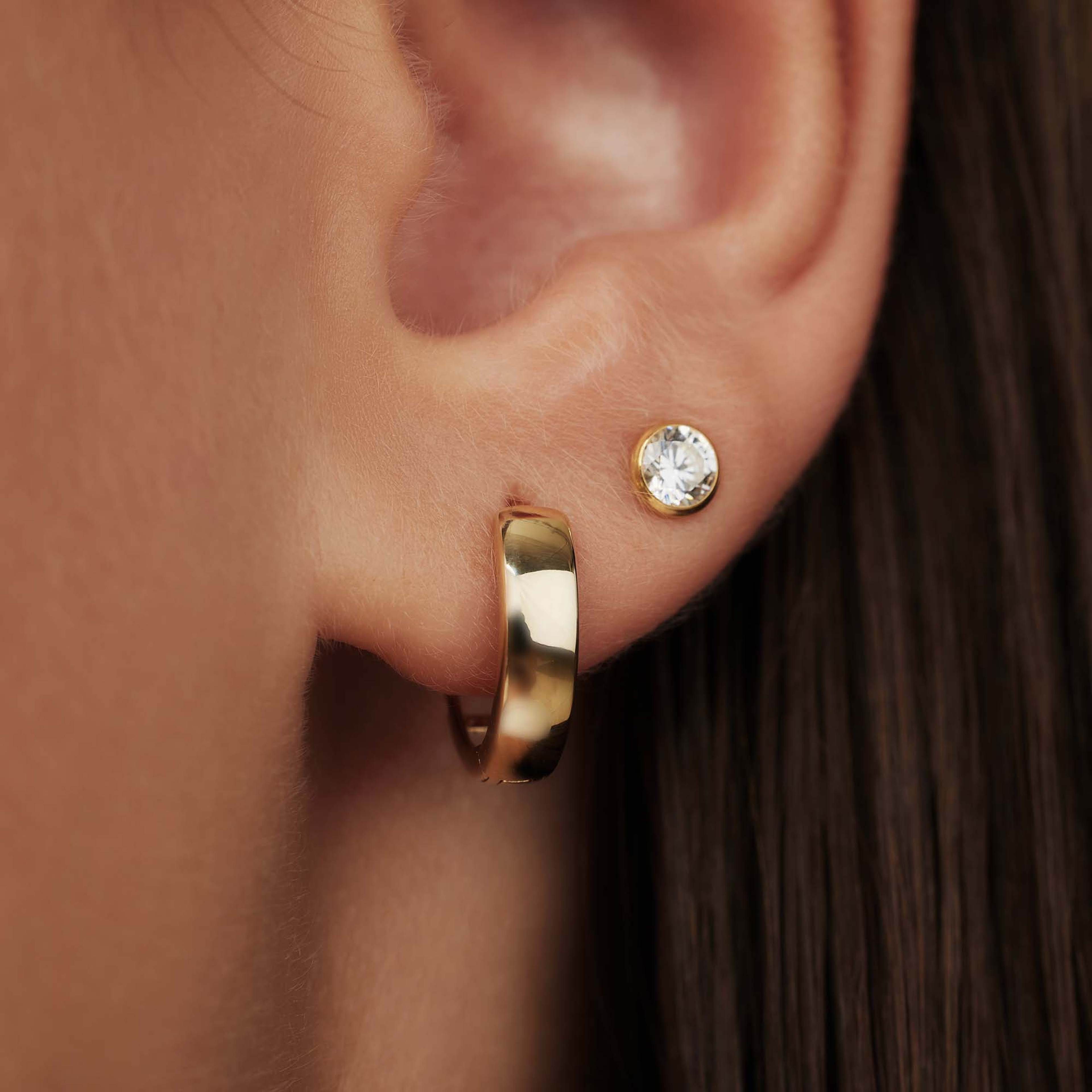 Rivoli 14 Karat Guld Creoler