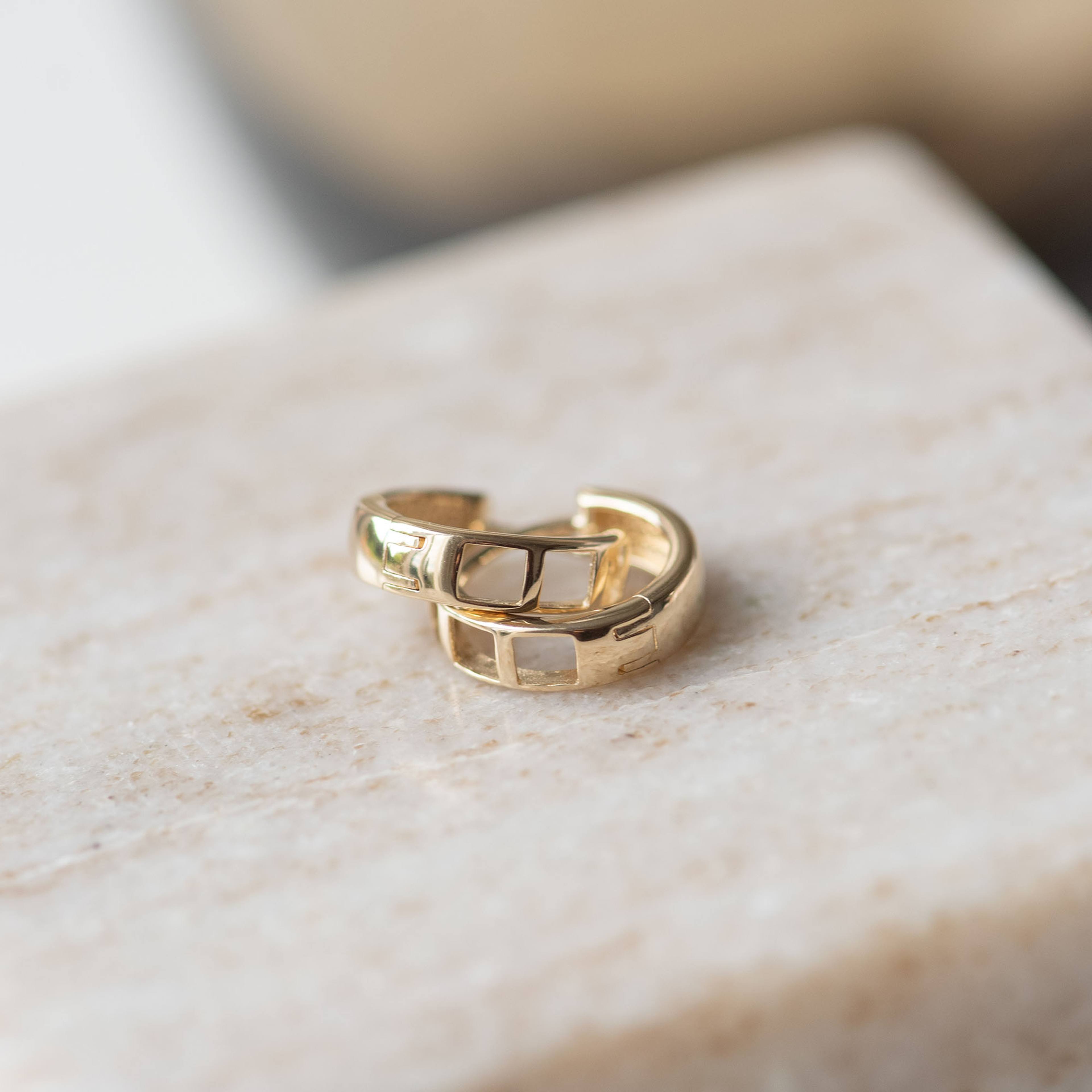 Rivoli 14 Karat Guld Creoler