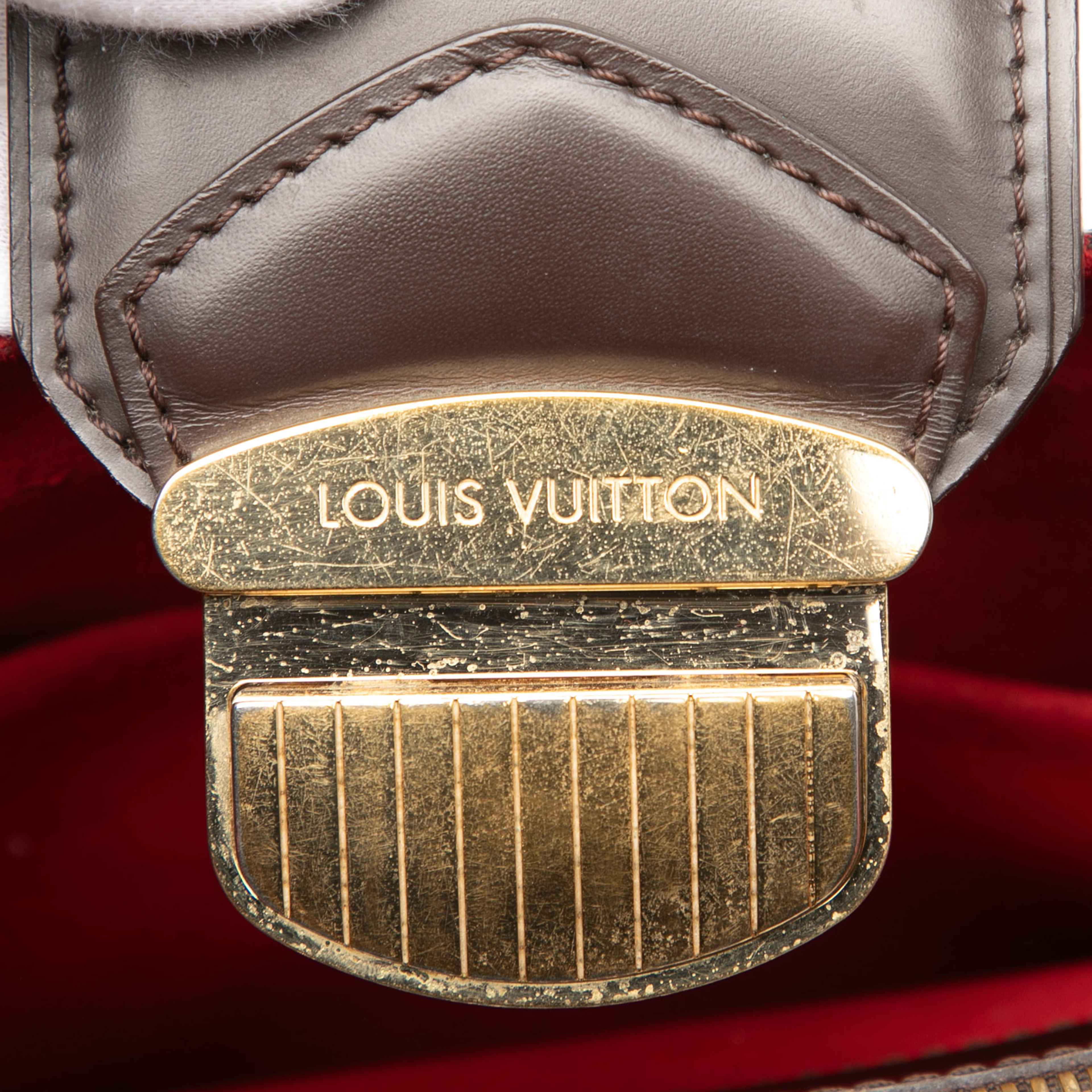 Louis Vuitton Damier Ebene Sistina Gm, från Luxclusif, i färgen brown. Klicka för att öppna bilden i stort format