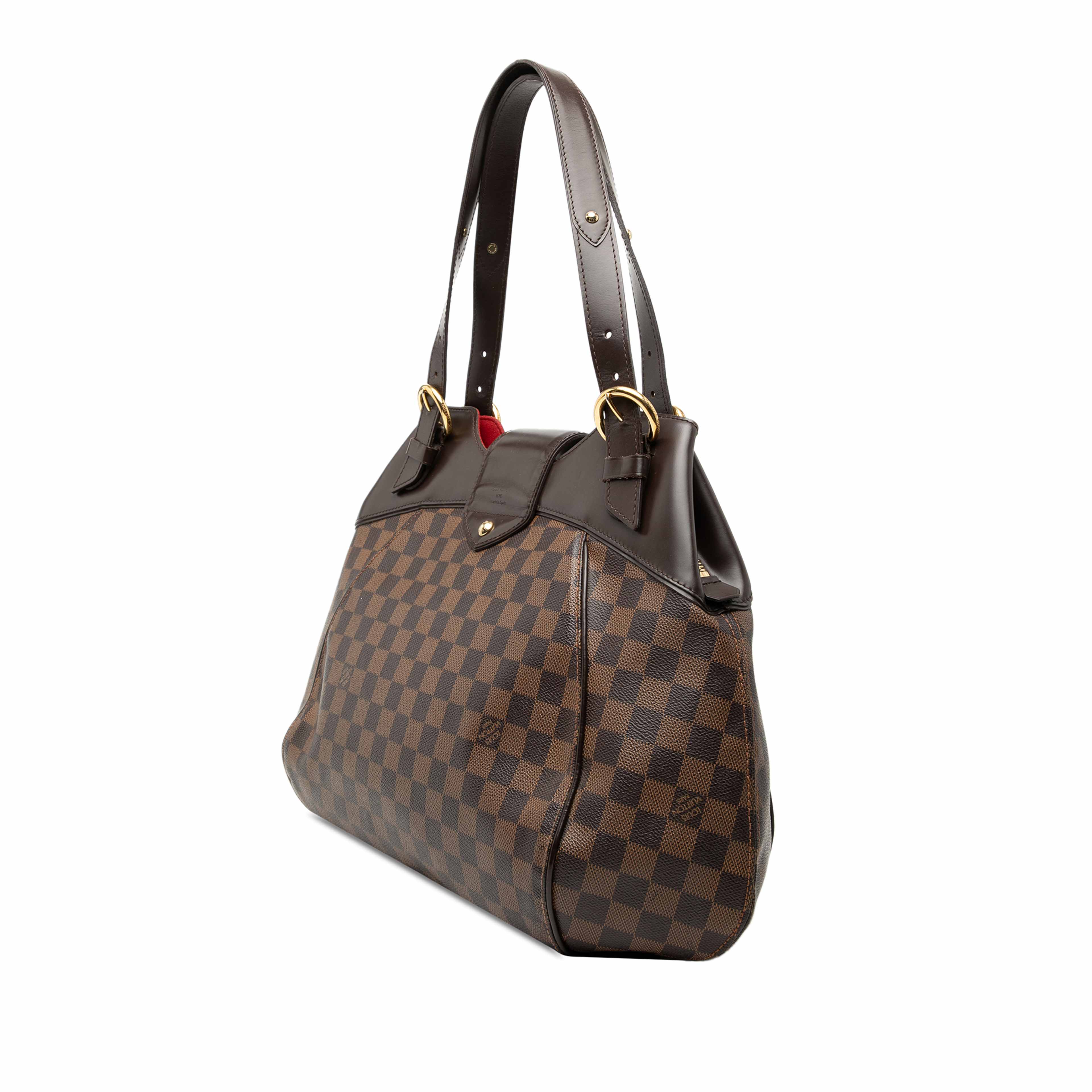 Louis Vuitton Damier Ebene Sistina Gm, från Luxclusif, i färgen brun. Klicka för att öppna bilden i stort format