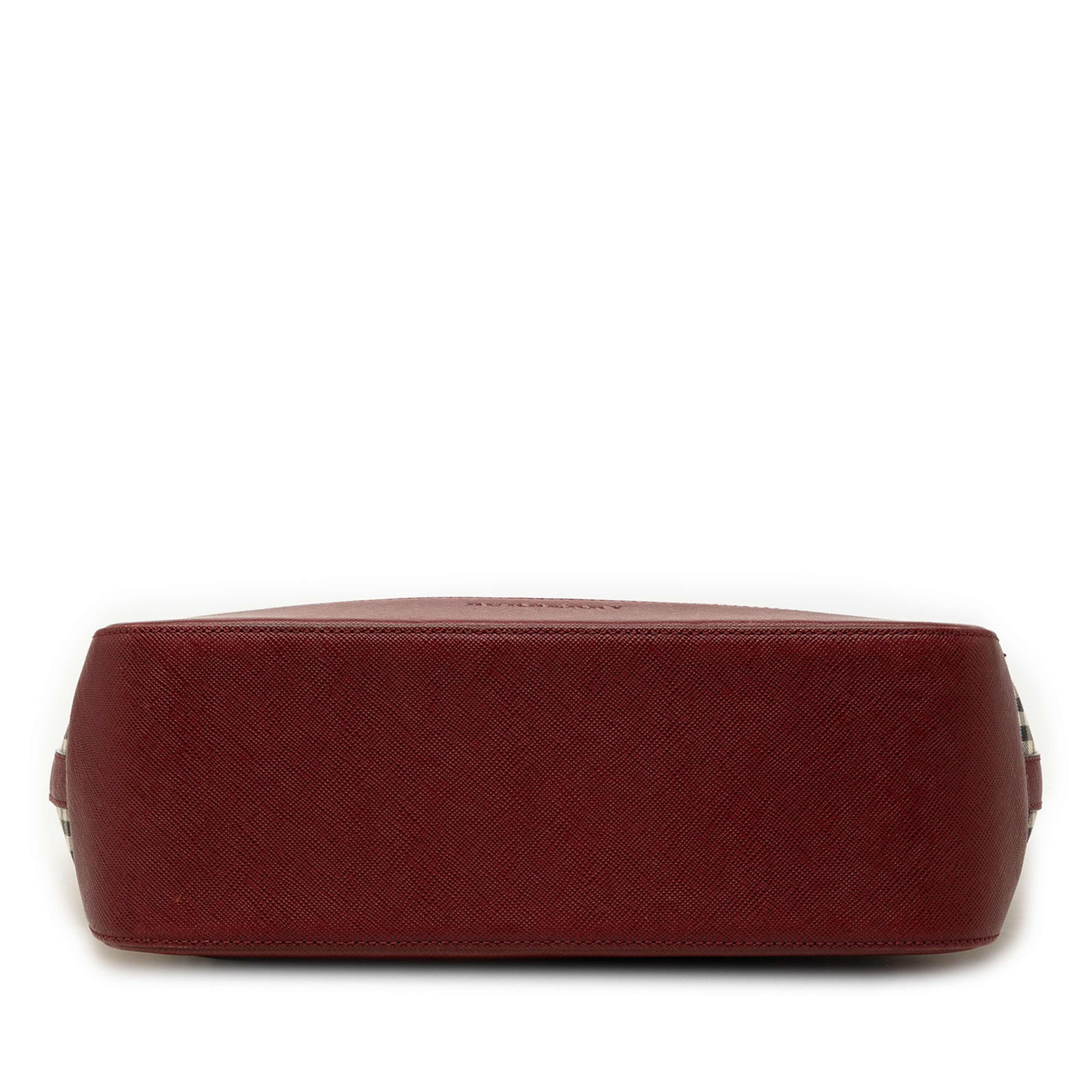 Burberry House Check Canvas Tote, från Luxclusif, i färgen beige. Klicka för att öppna bilden i stort format