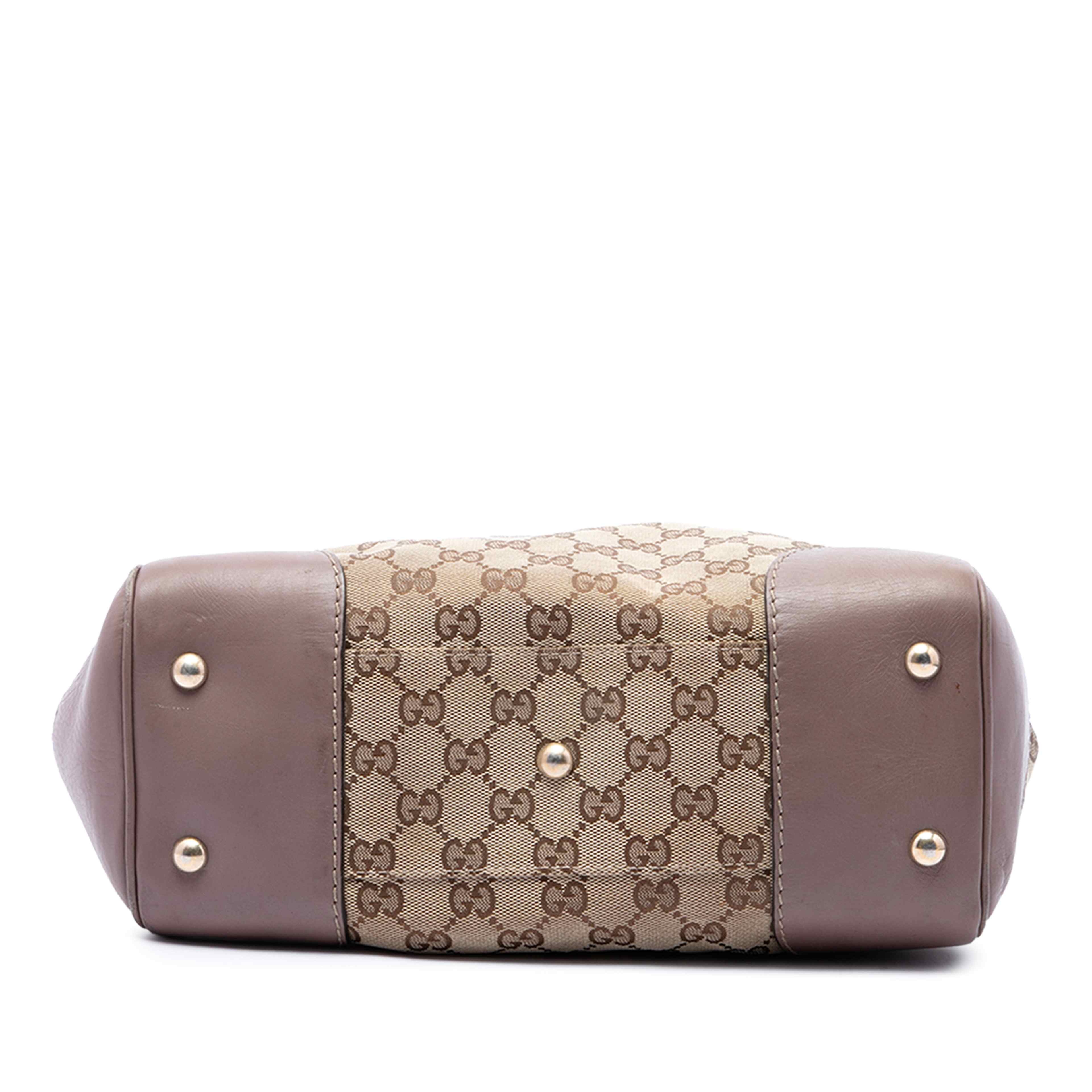 Gucci Gg Canvas Mayfair Tote, från Luxclusif, i färgen beige. Klicka för att öppna bilden i stort format