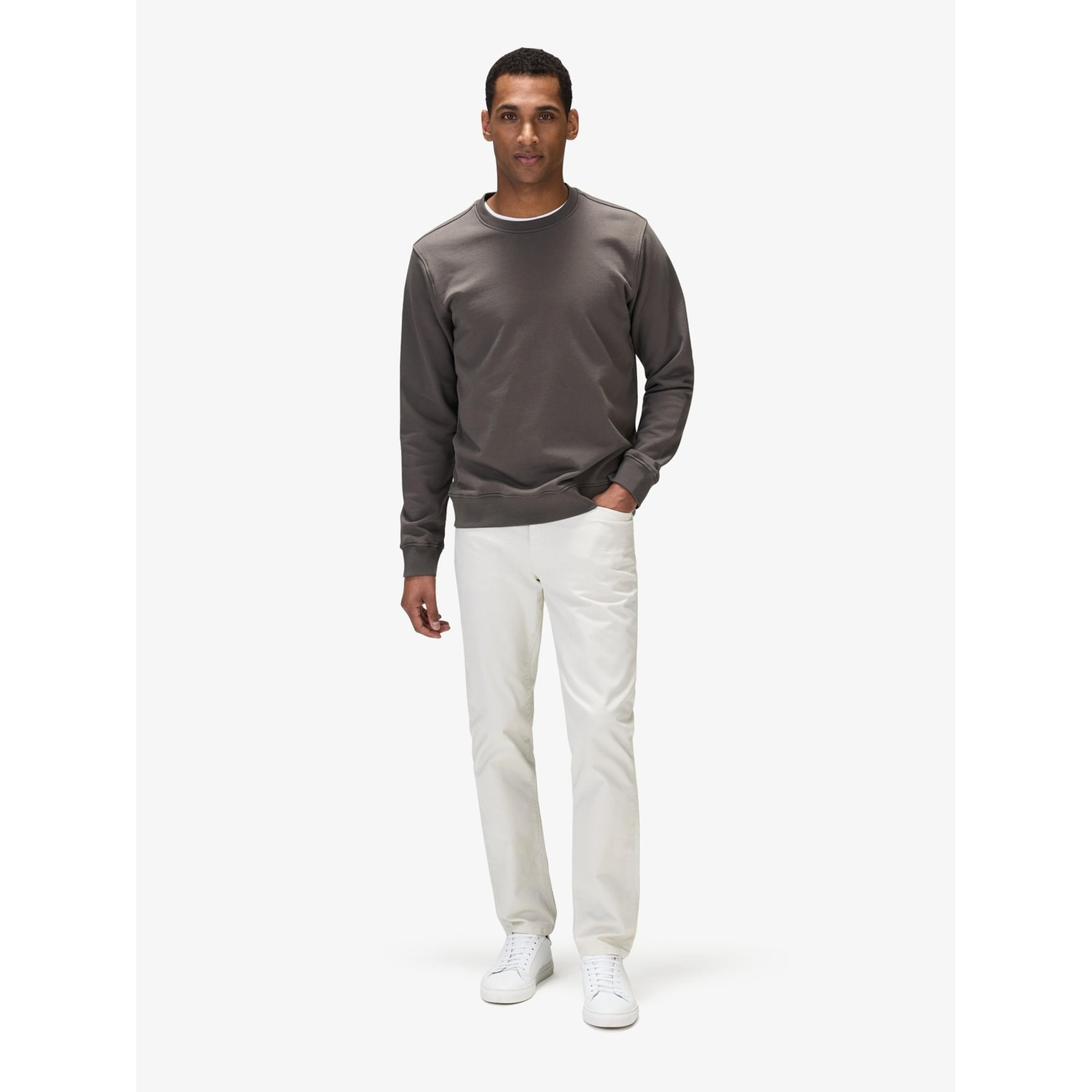 Cotton L/s Crew Neck Sweatshirt