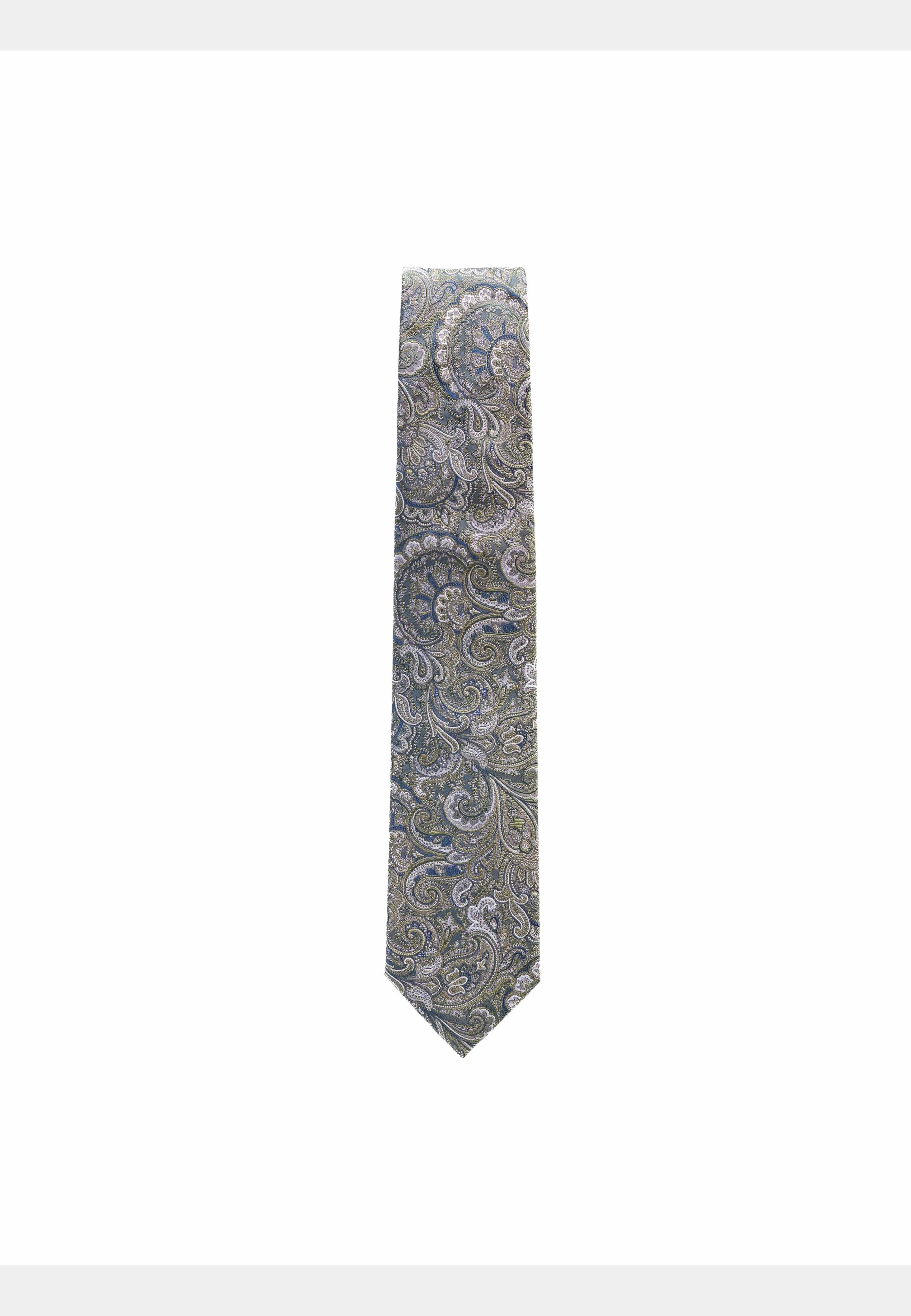 Silk Woven Paisley Tie, från John Henric, i färgen green. Klicka för att öppna bilden i stort format