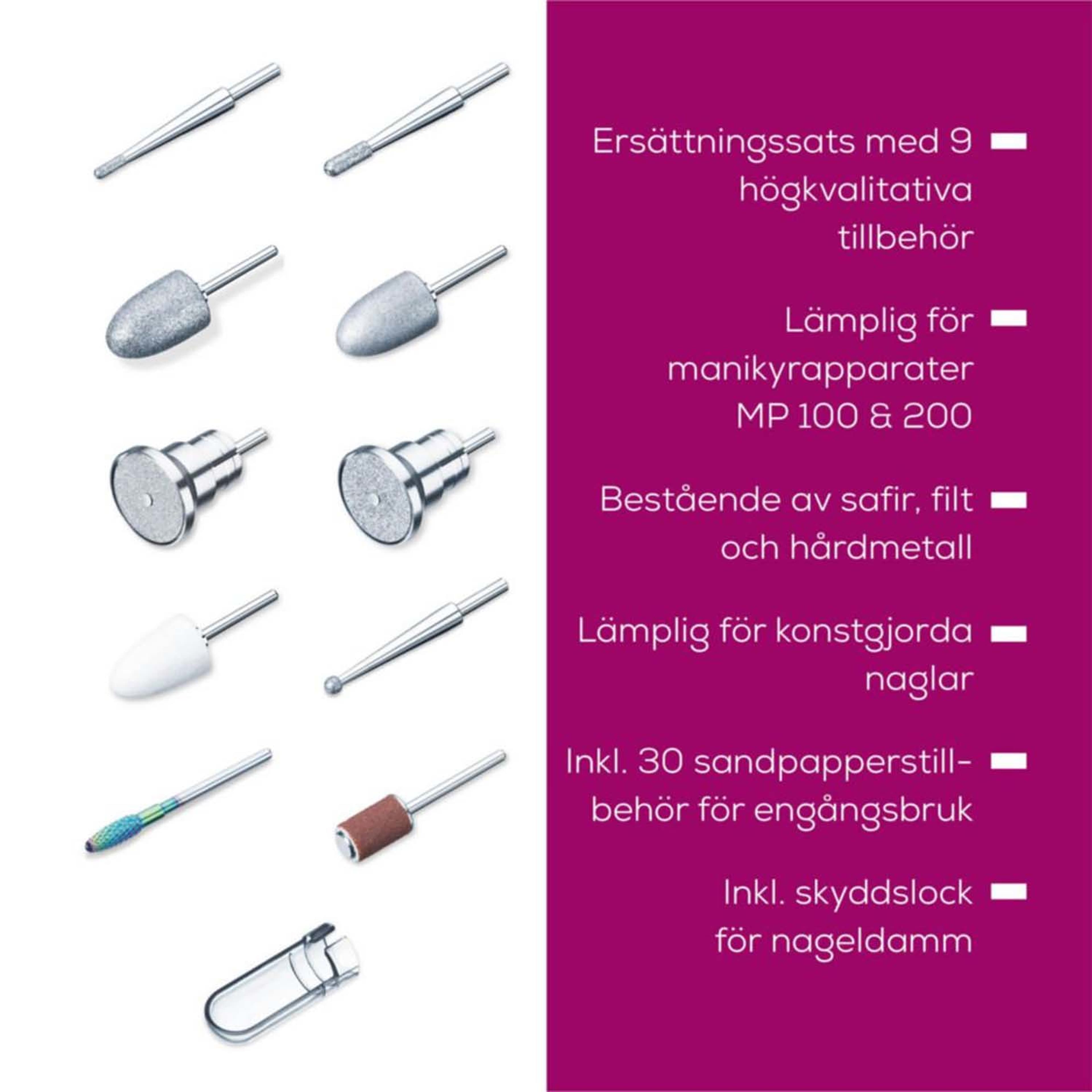 Manikyr- Och Pedikyrstation Studionails Pro 3-i-1 Mp 200, från beurer, i färgen vit / lila. Klicka för att öppna bilden i stort format