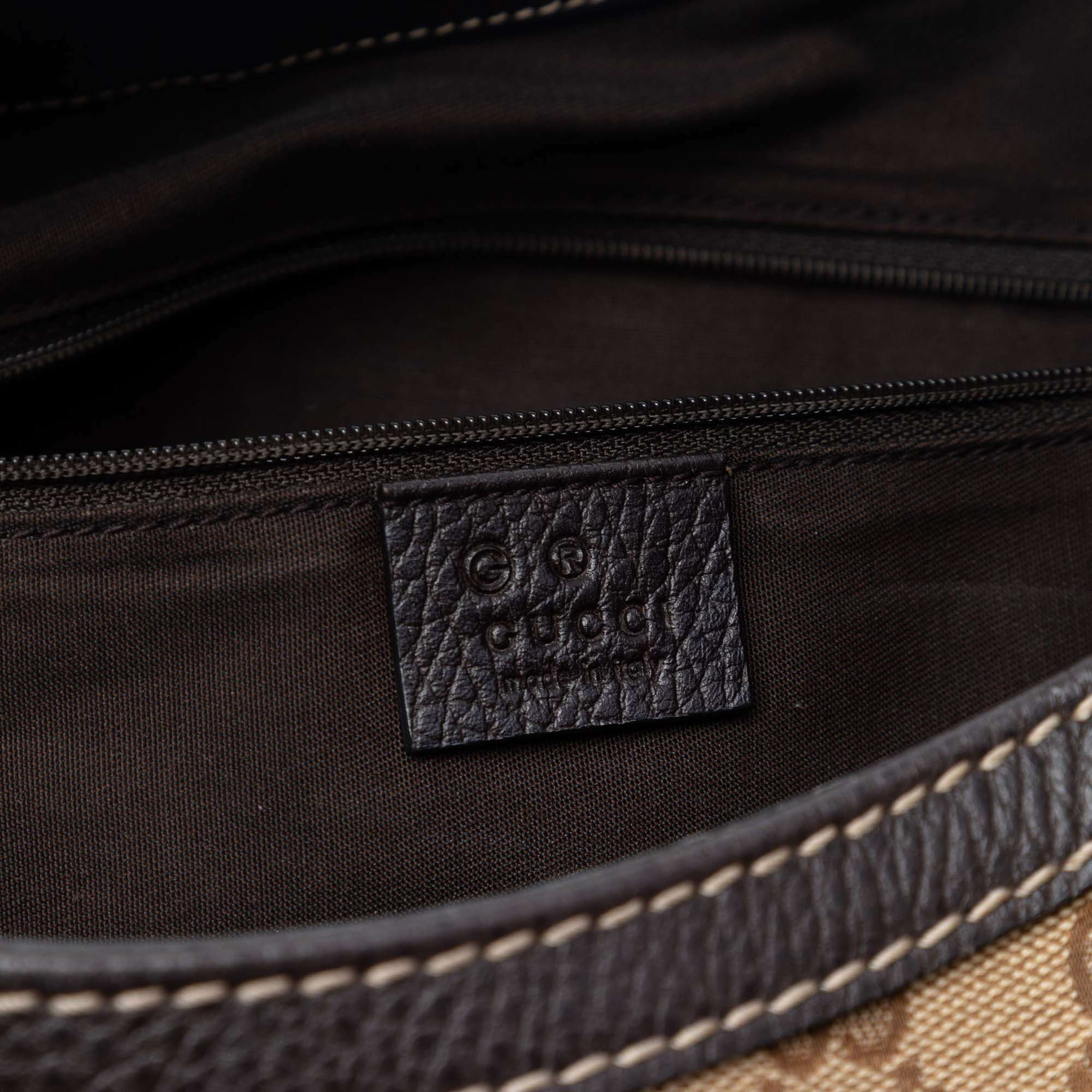 Gucci Large Gg Canvas Web New Ladies Hobo, från Luxclusif, i färgen beige. Klicka för att öppna bilden i stort format