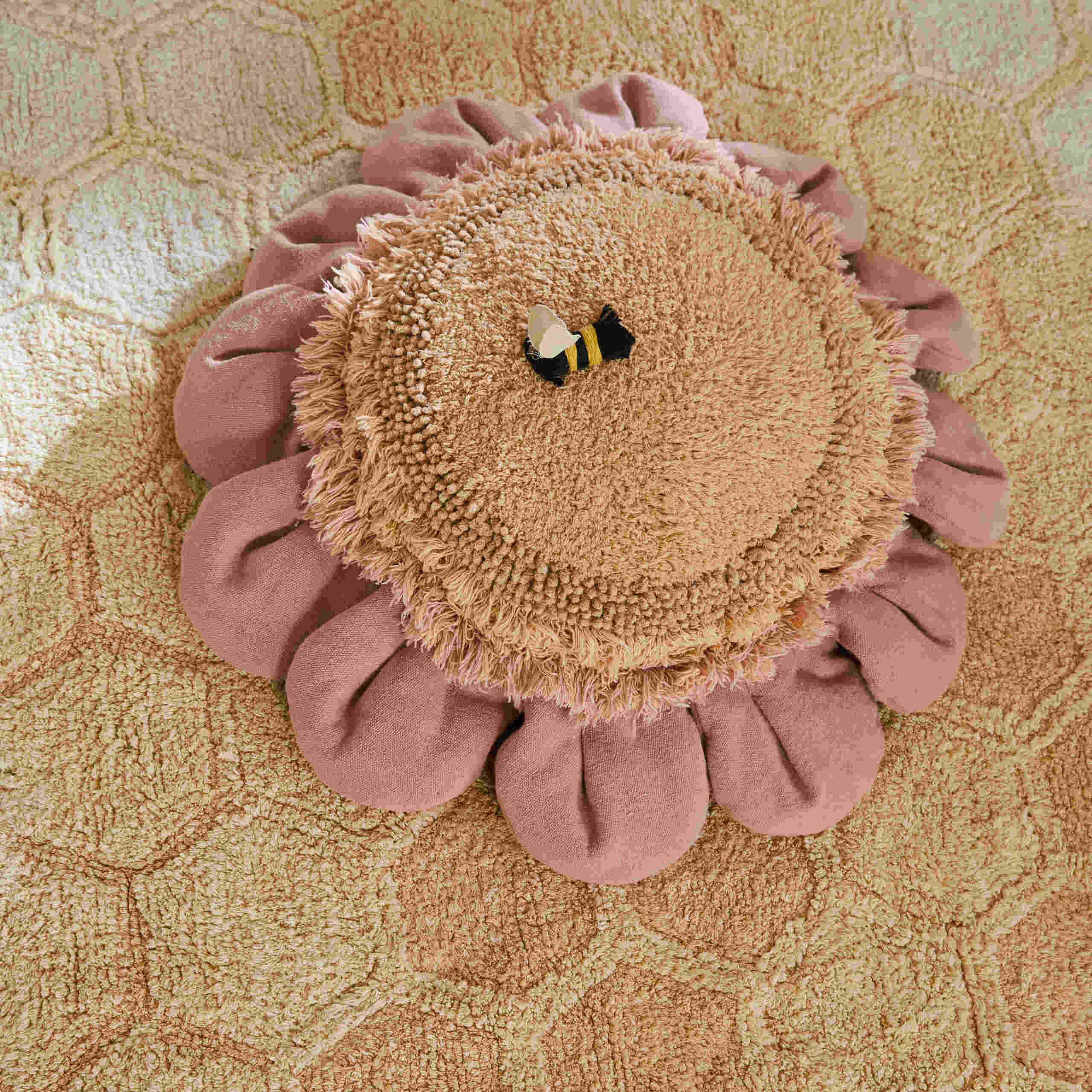 Golvkudde Pink Daisy