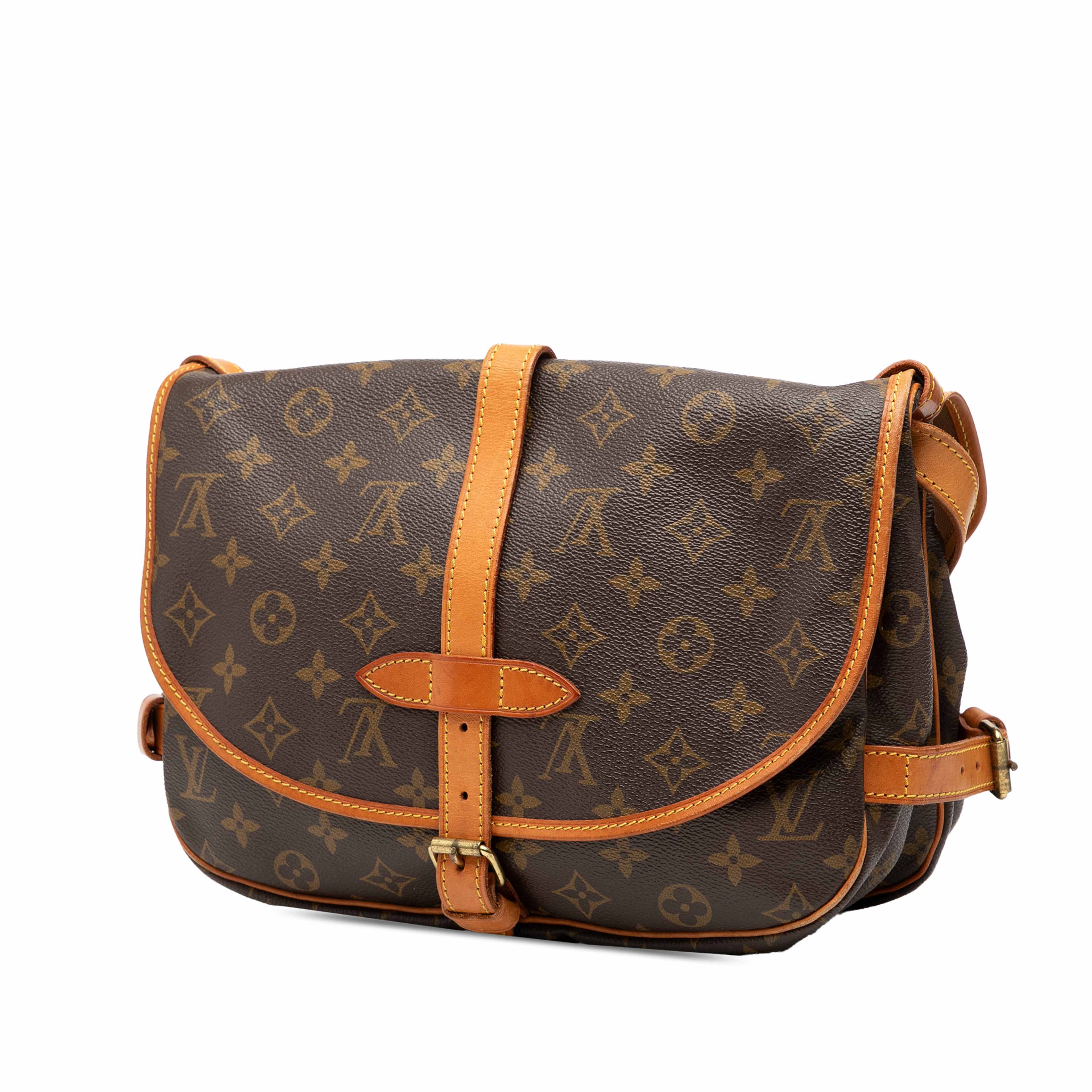 Louis Vuitton Monogram Saumur 30, från Luxclusif, i färgen brown. Klicka för att öppna bilden i stort format