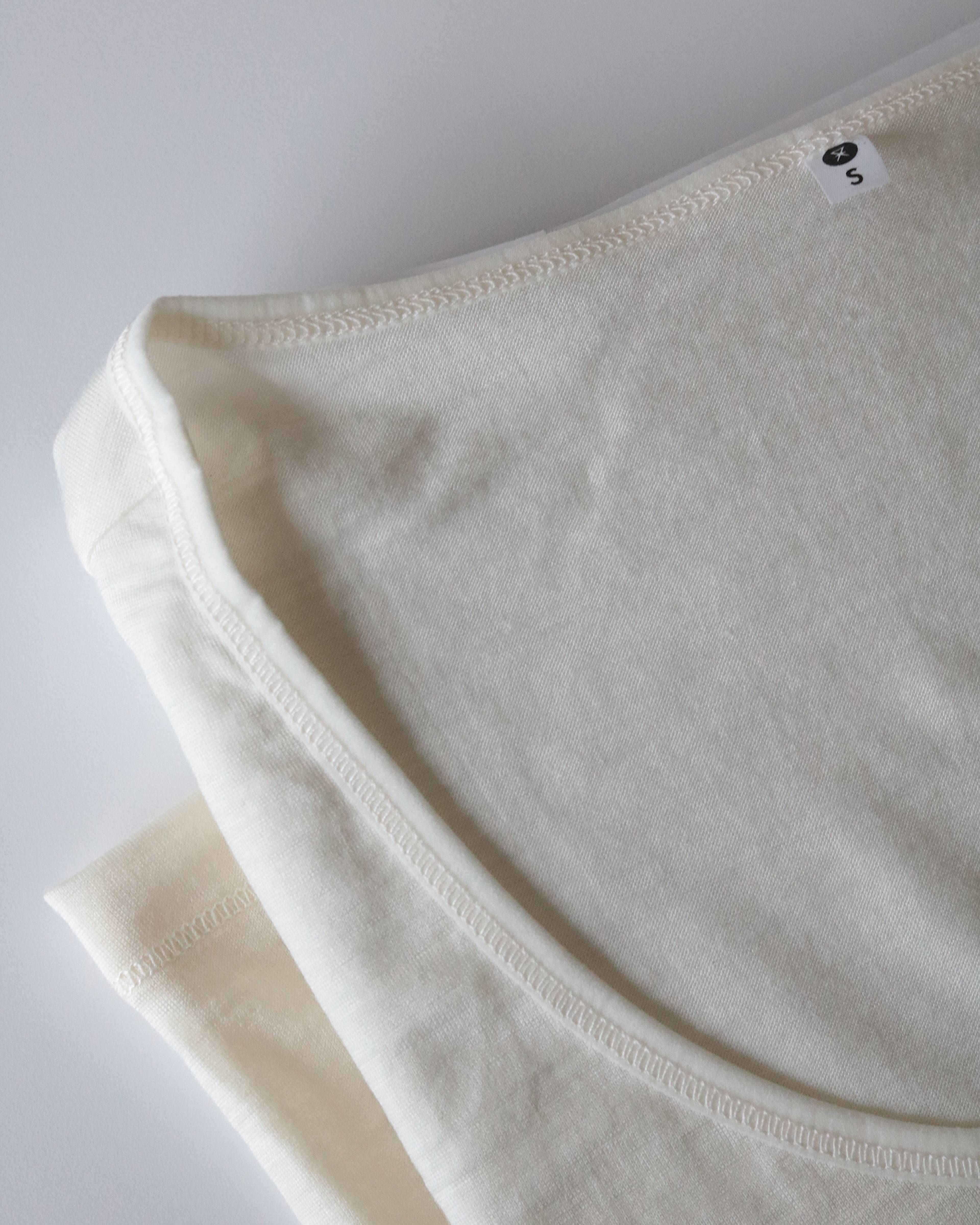 Ekologisk Ull, Långärmad T-shirt, Ivory