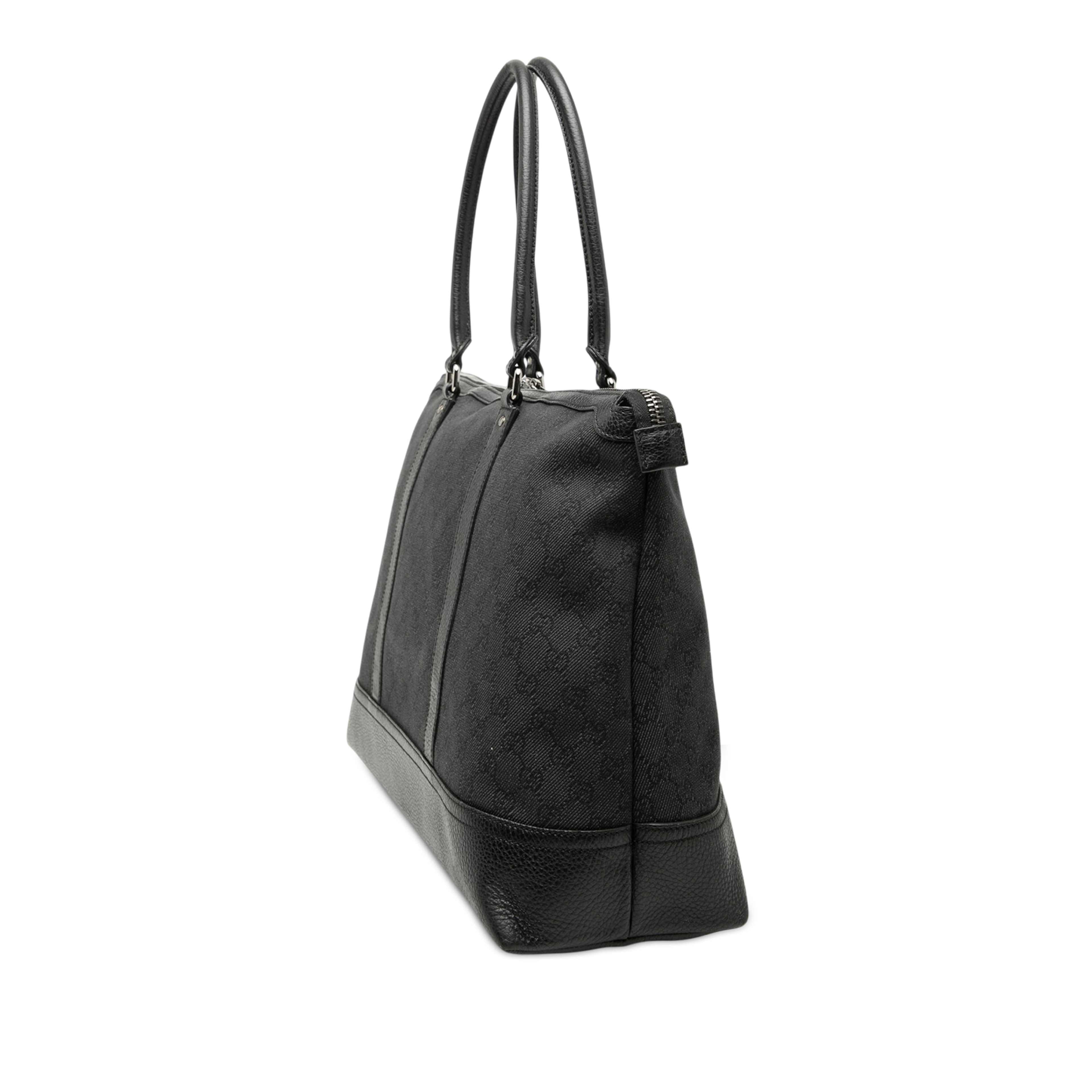 Gucci Gg Denim Tote, från Luxclusif, i färgen black. Klicka för att öppna bilden i stort format