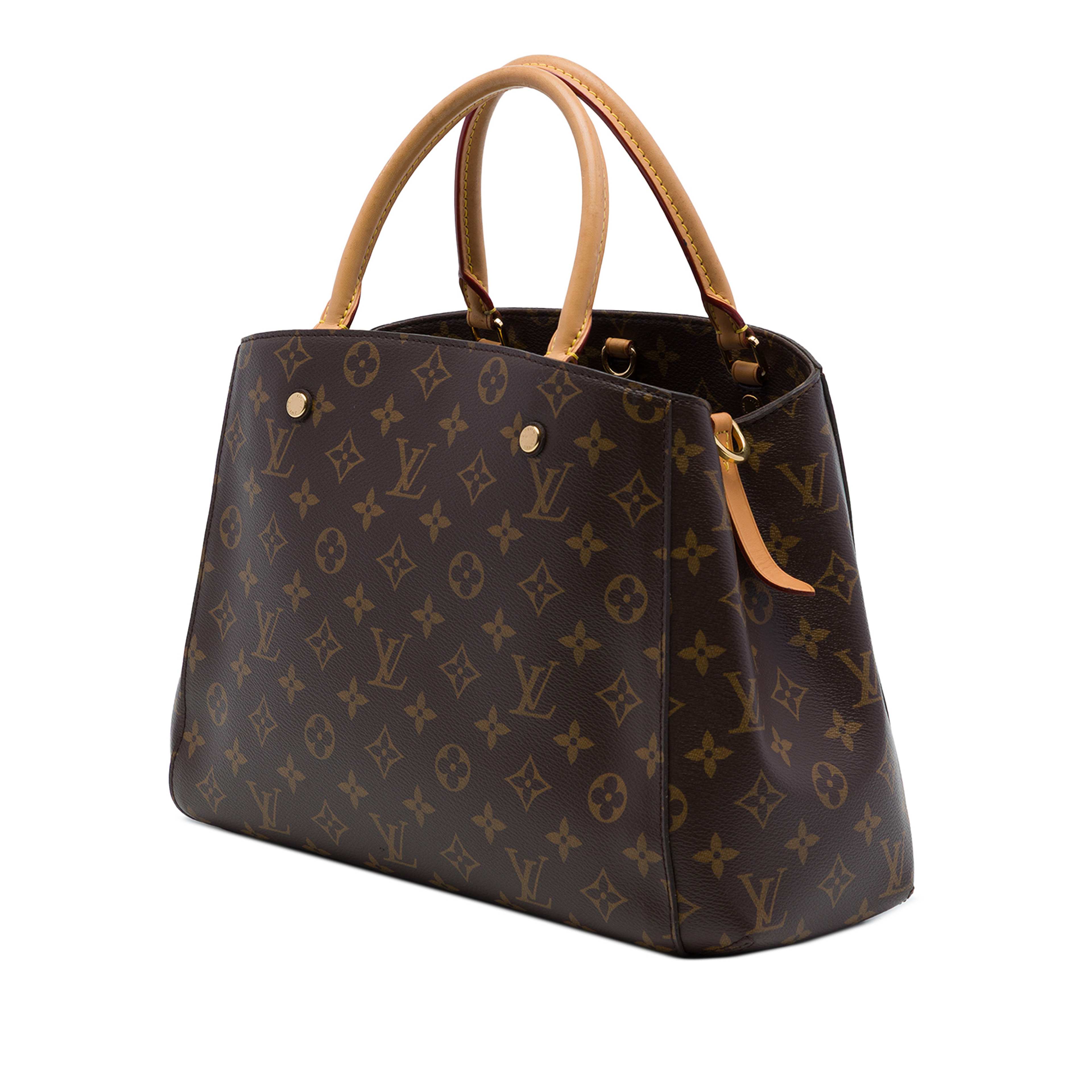 Louis Vuitton Monogram Montaigne Mm, från Luxclusif, i färgen brun. Klicka för att öppna bilden i stort format
