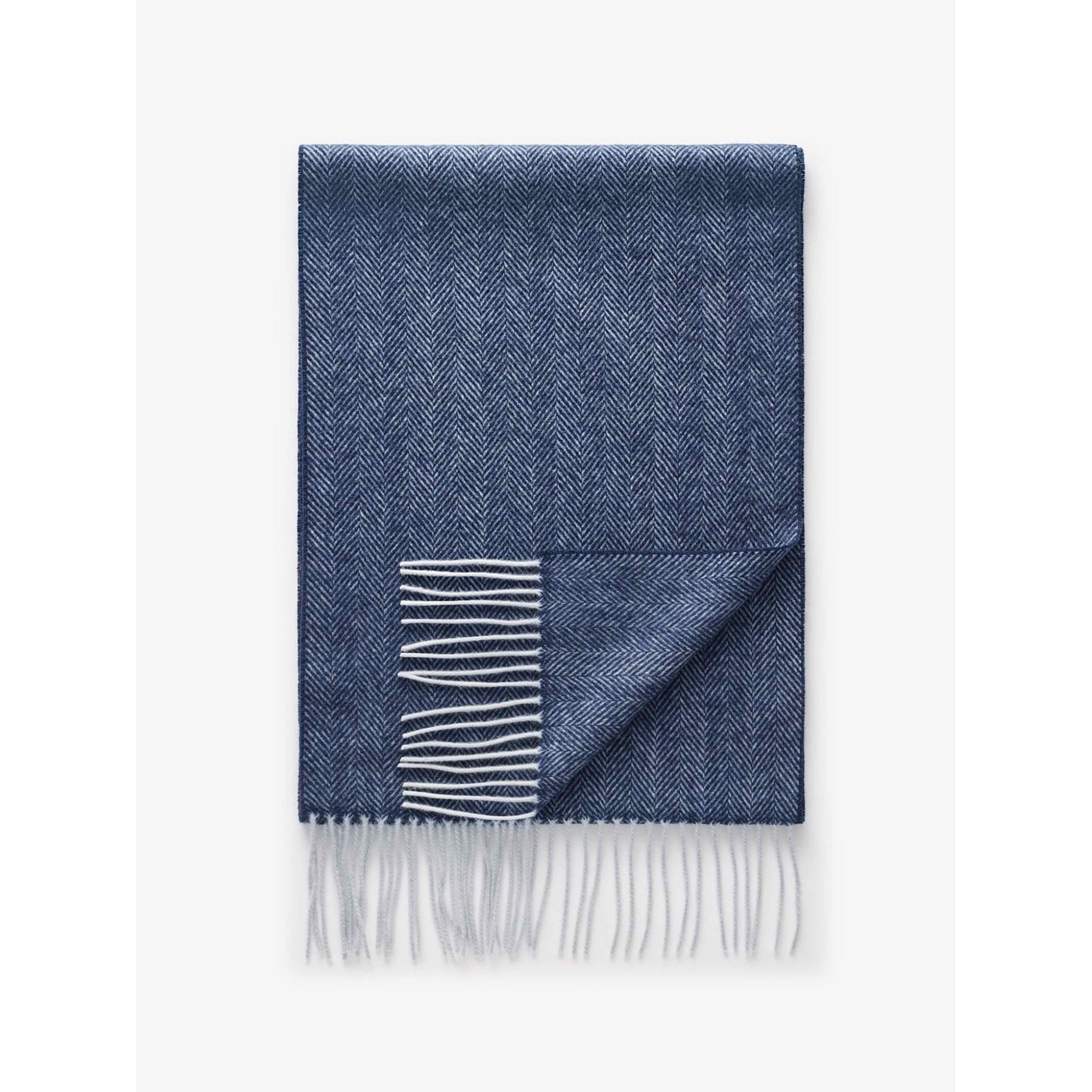 Blue Cashmere Scarf