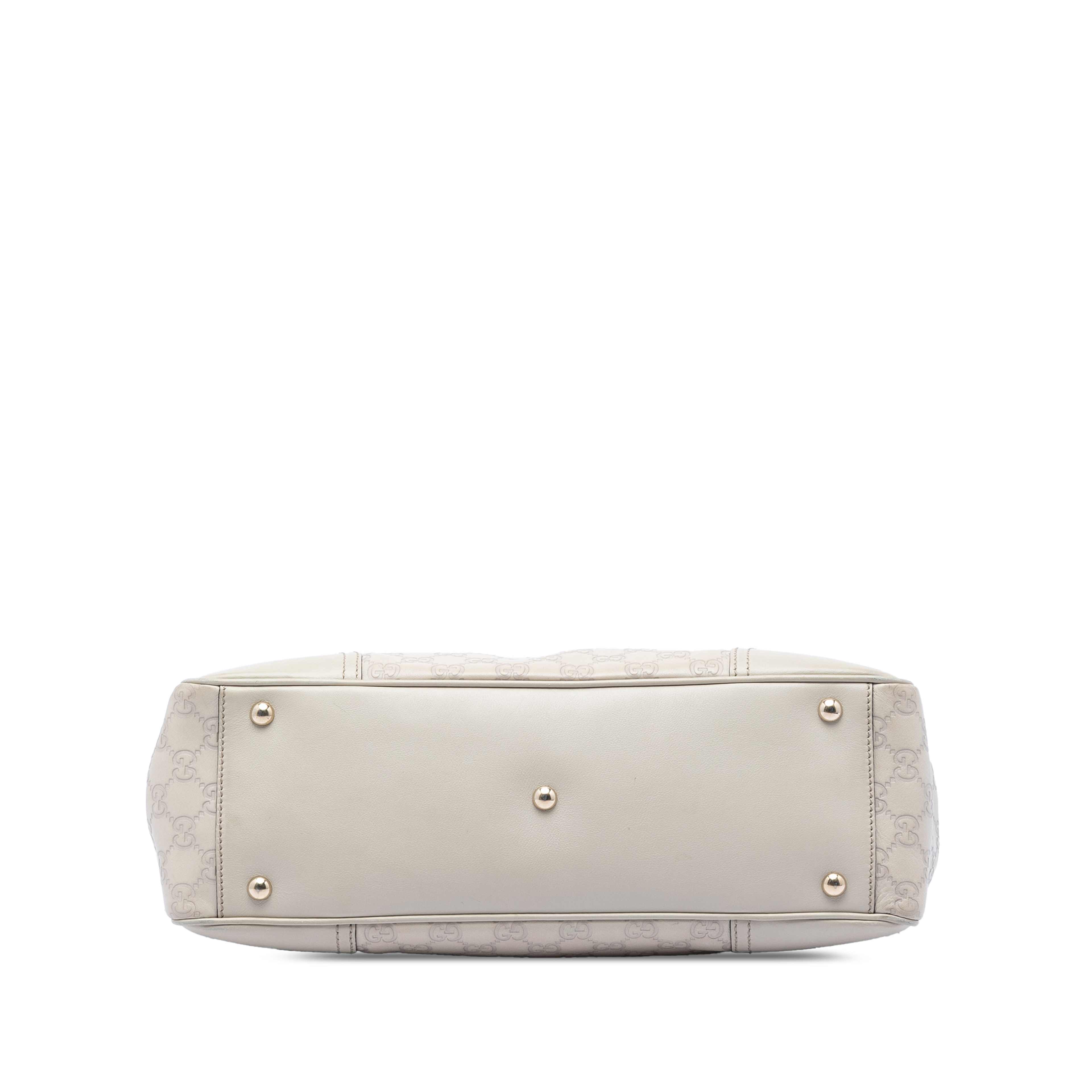 Gucci Guccissima Web Princy Tote, från Luxclusif, i färgen beige. Klicka för att öppna bilden i stort format