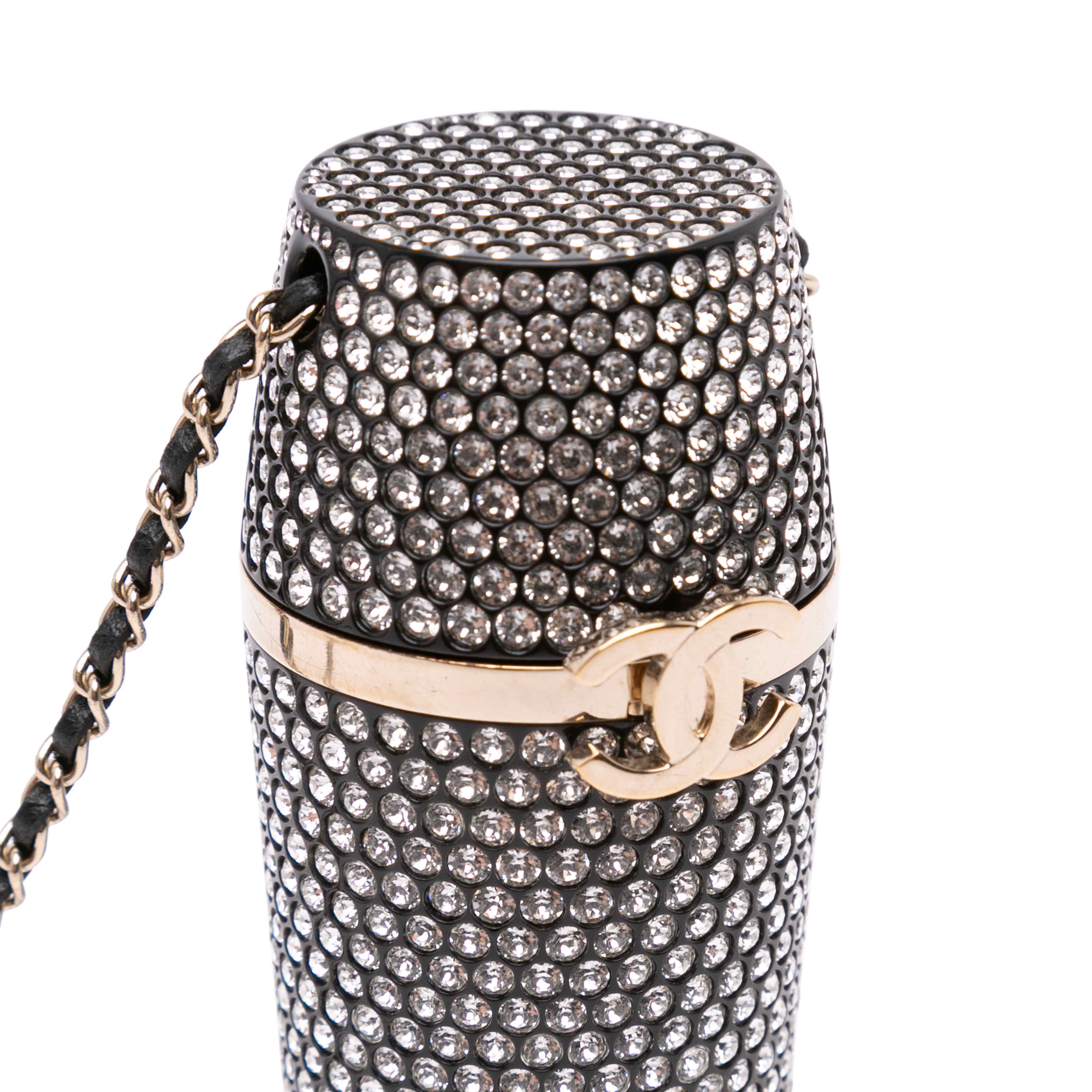 Chanel Crystal Lipstick Case On Chain