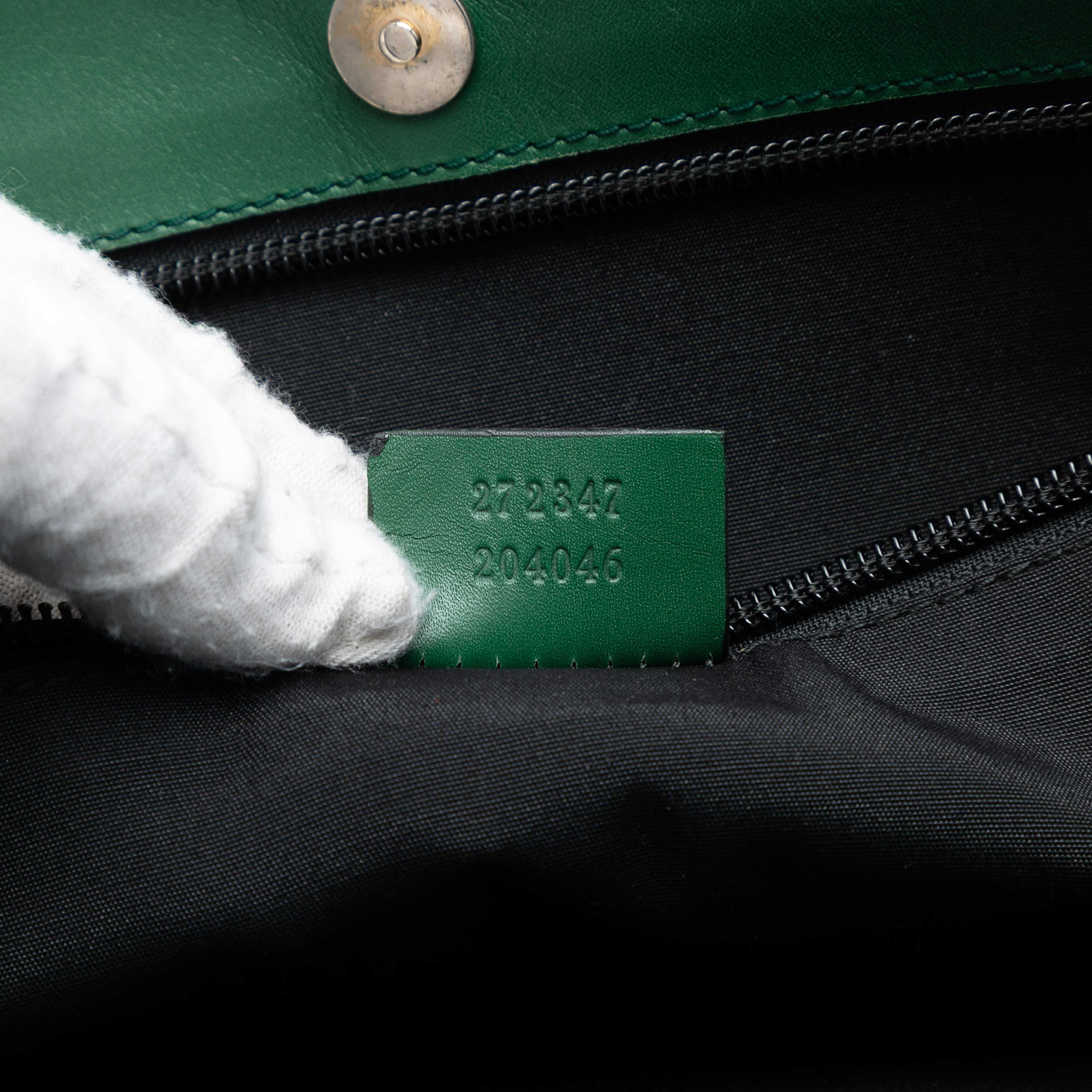 Gucci Guccissima Tote, från Luxclusif, i färgen green. Klicka för att öppna bilden i stort format