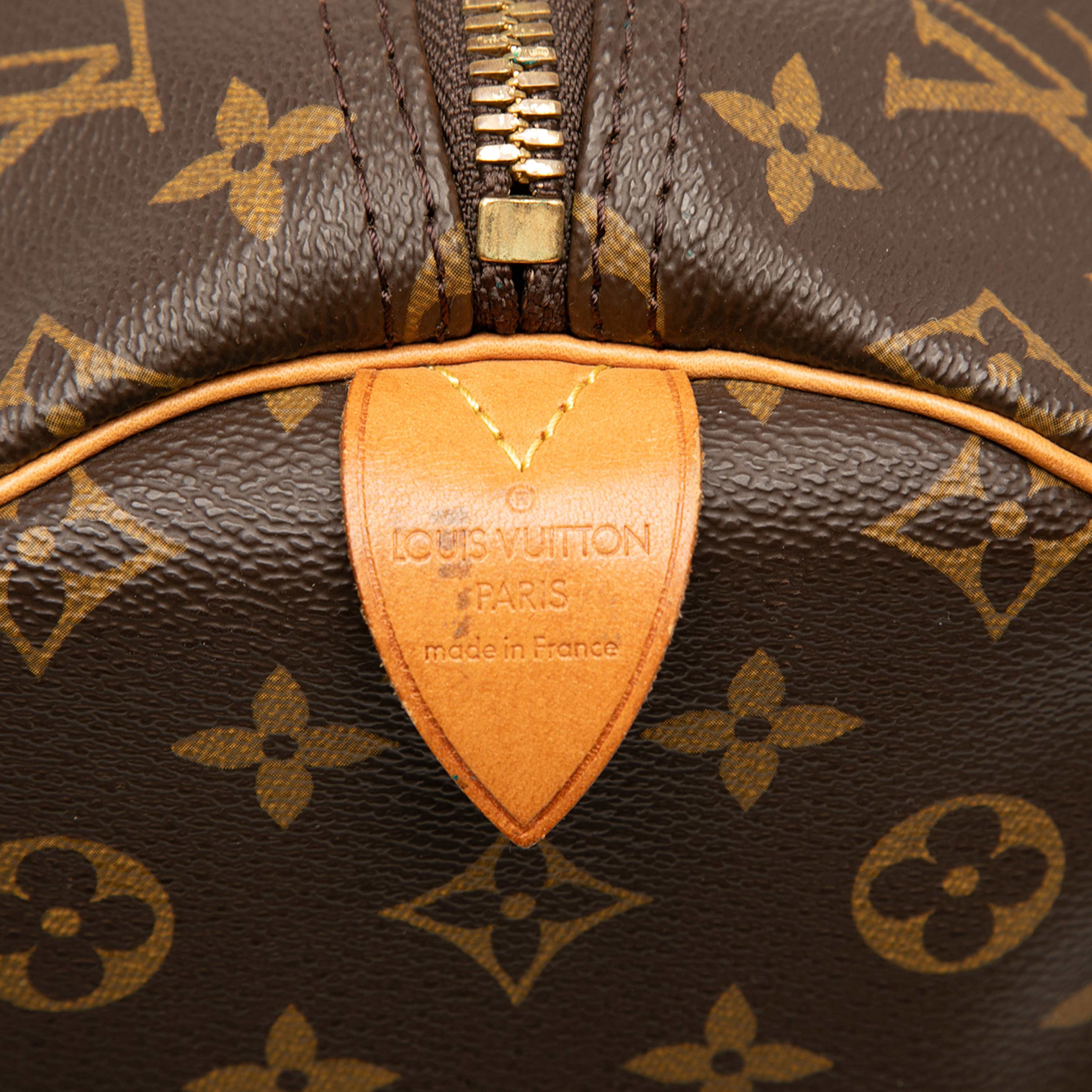 Louis Vuitton Monogram Keepall 55, från Luxclusif, i färgen brown. Klicka för att öppna bilden i stort format