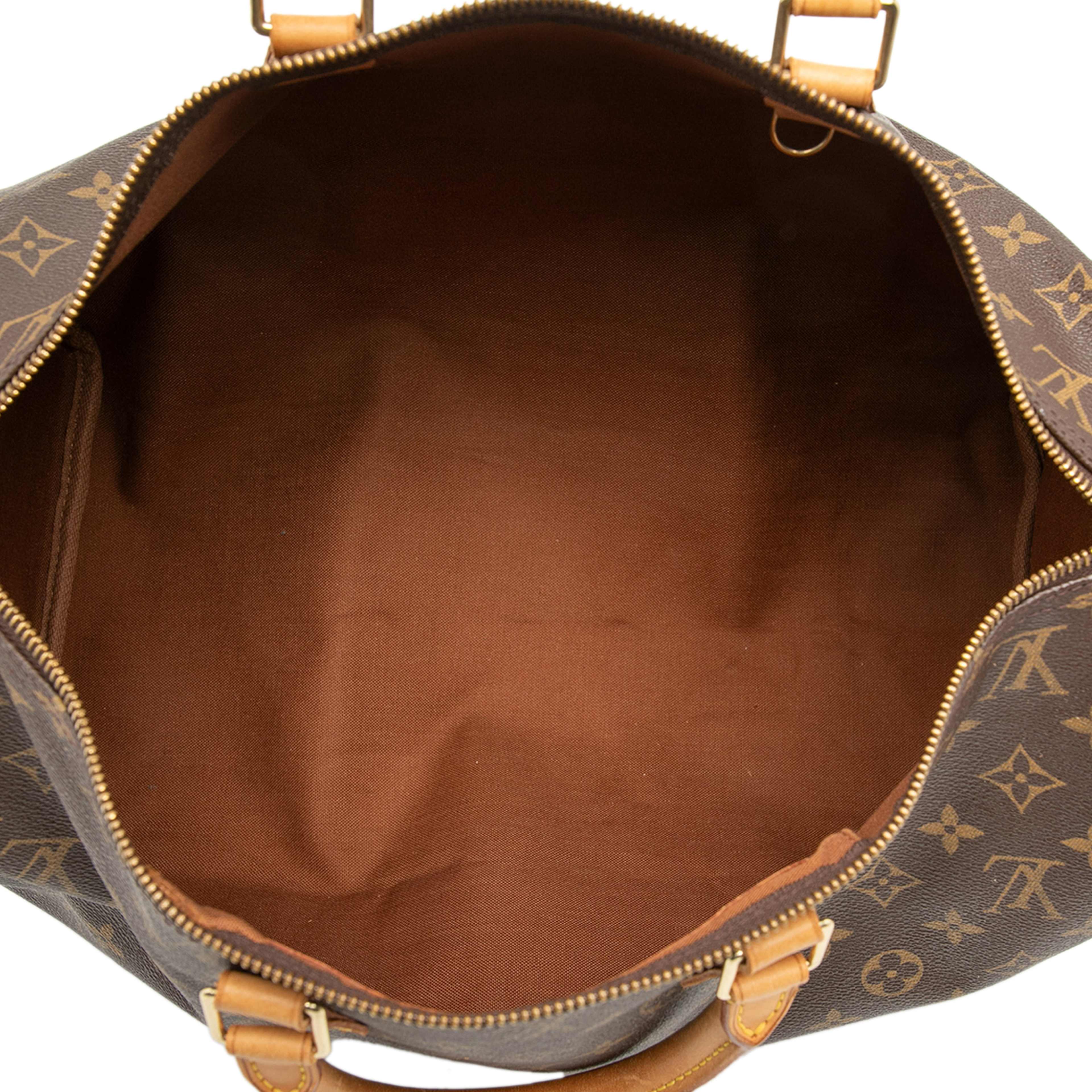 Louis Vuitton Monogram Speedy 40, från Luxclusif, i färgen brown. Klicka för att öppna bilden i stort format