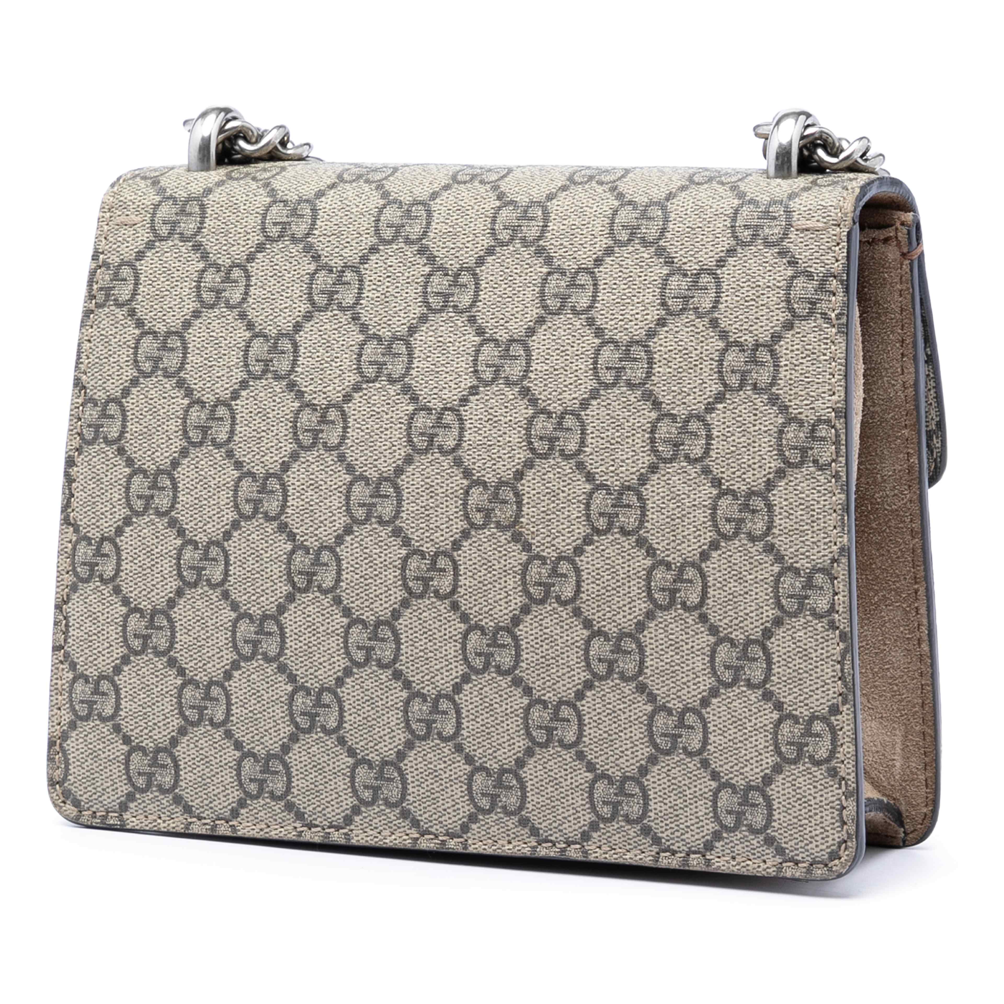 Gucci Small Gg Supreme Dionysus Crossbody, från Luxclusif, i färgen beige. Klicka för att öppna bilden i stort format