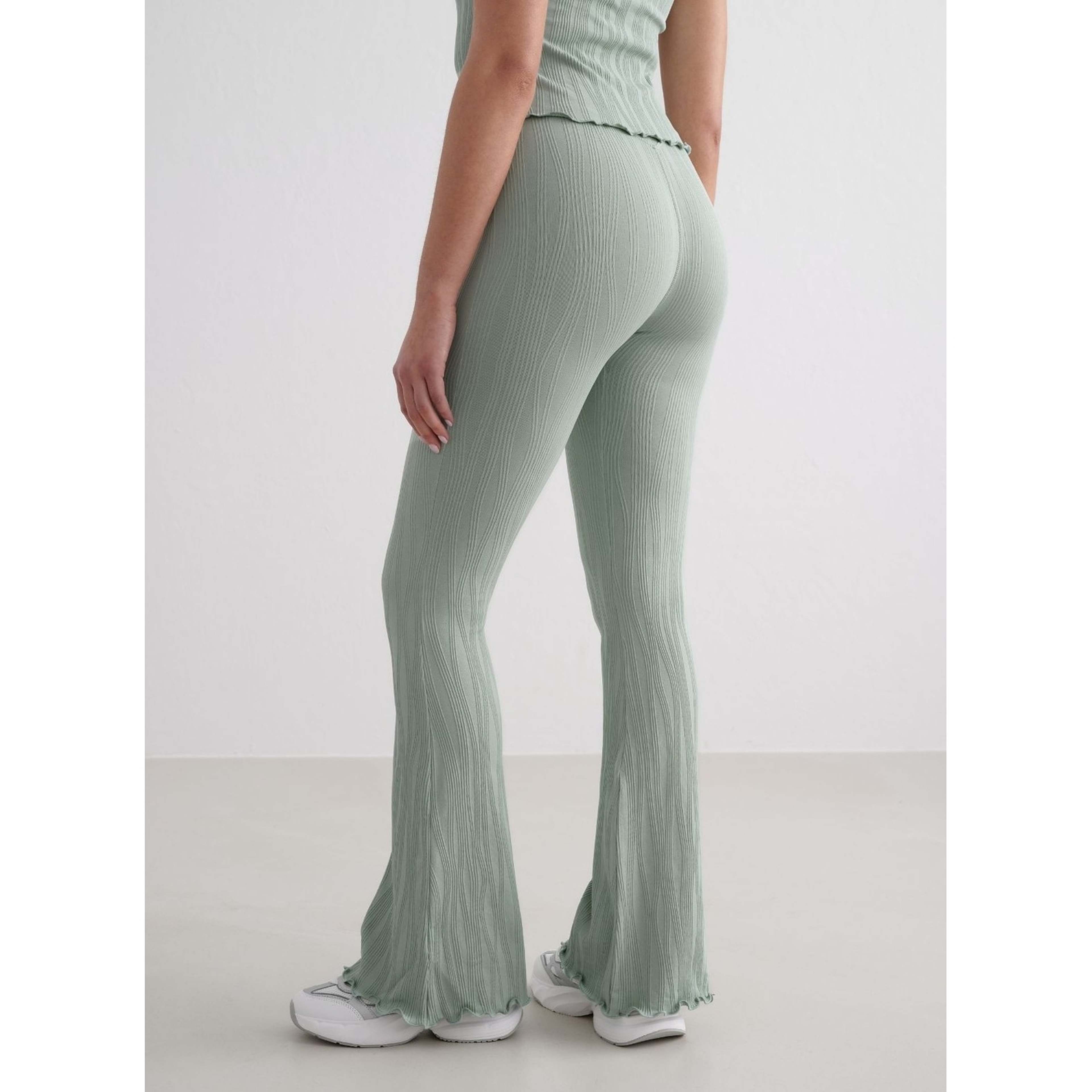 Aqua Tulip Flare Tights