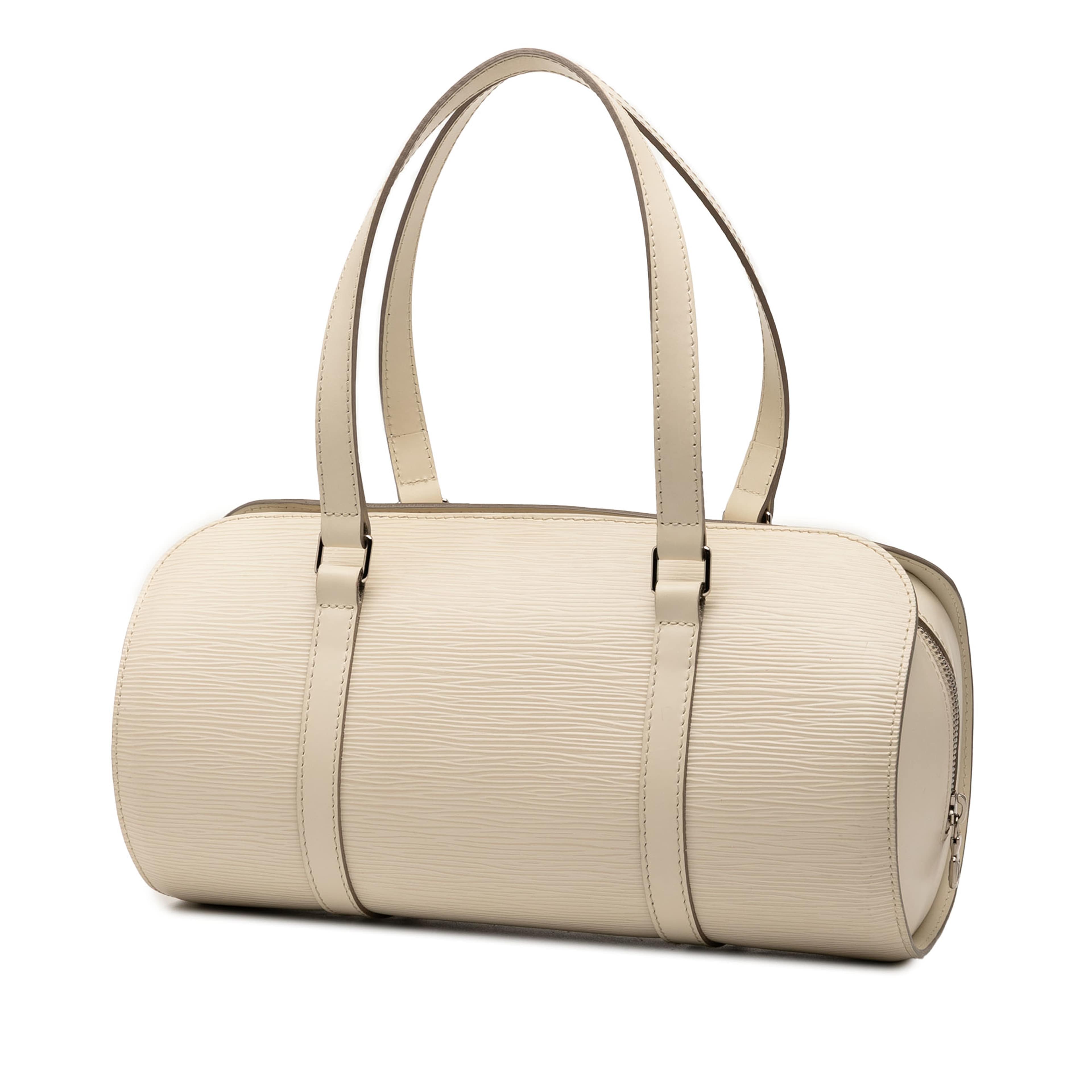 Louis Vuitton Epi Soufflot, från Luxclusif, i färgen white. Klicka för att öppna bilden i stort format