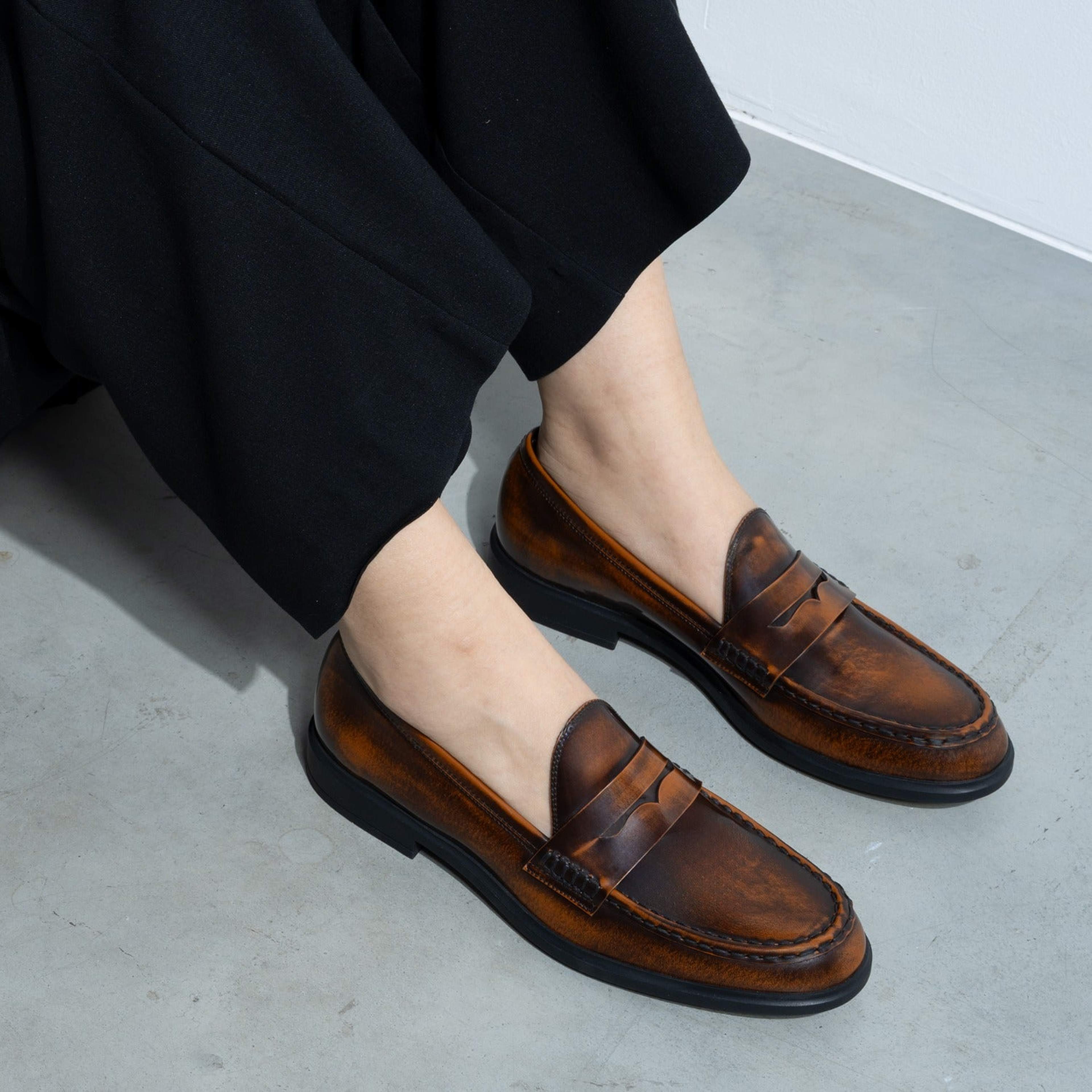 Vendôme Blandine Loafers, från Isabel Bernard, i färgen cognac. Klicka för att öppna bilden i stort format