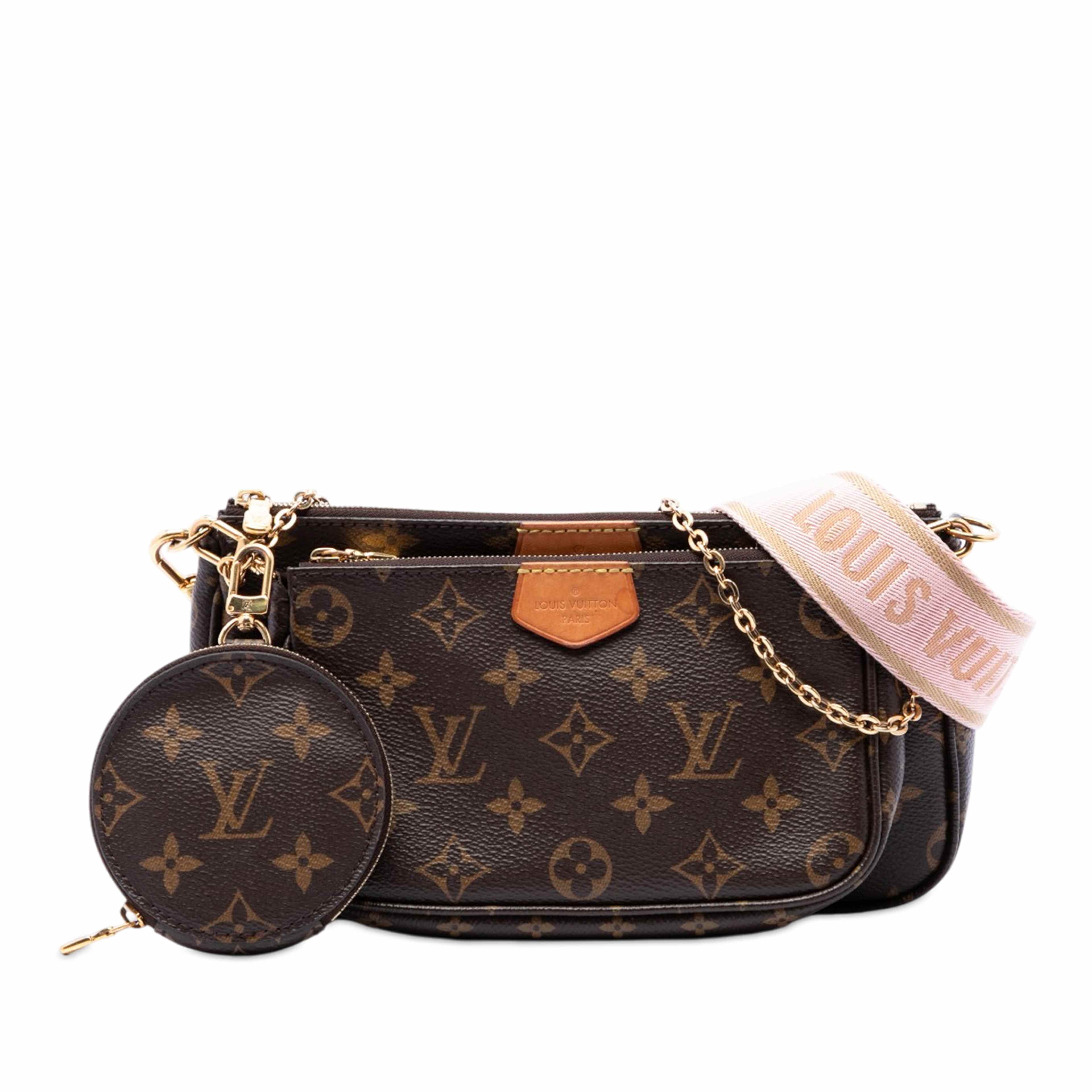 Louis Vuitton Monogram Multi Pochette Accessoires, från Luxclusif, i färgen brun. Klicka för att öppna bilden i stort format
