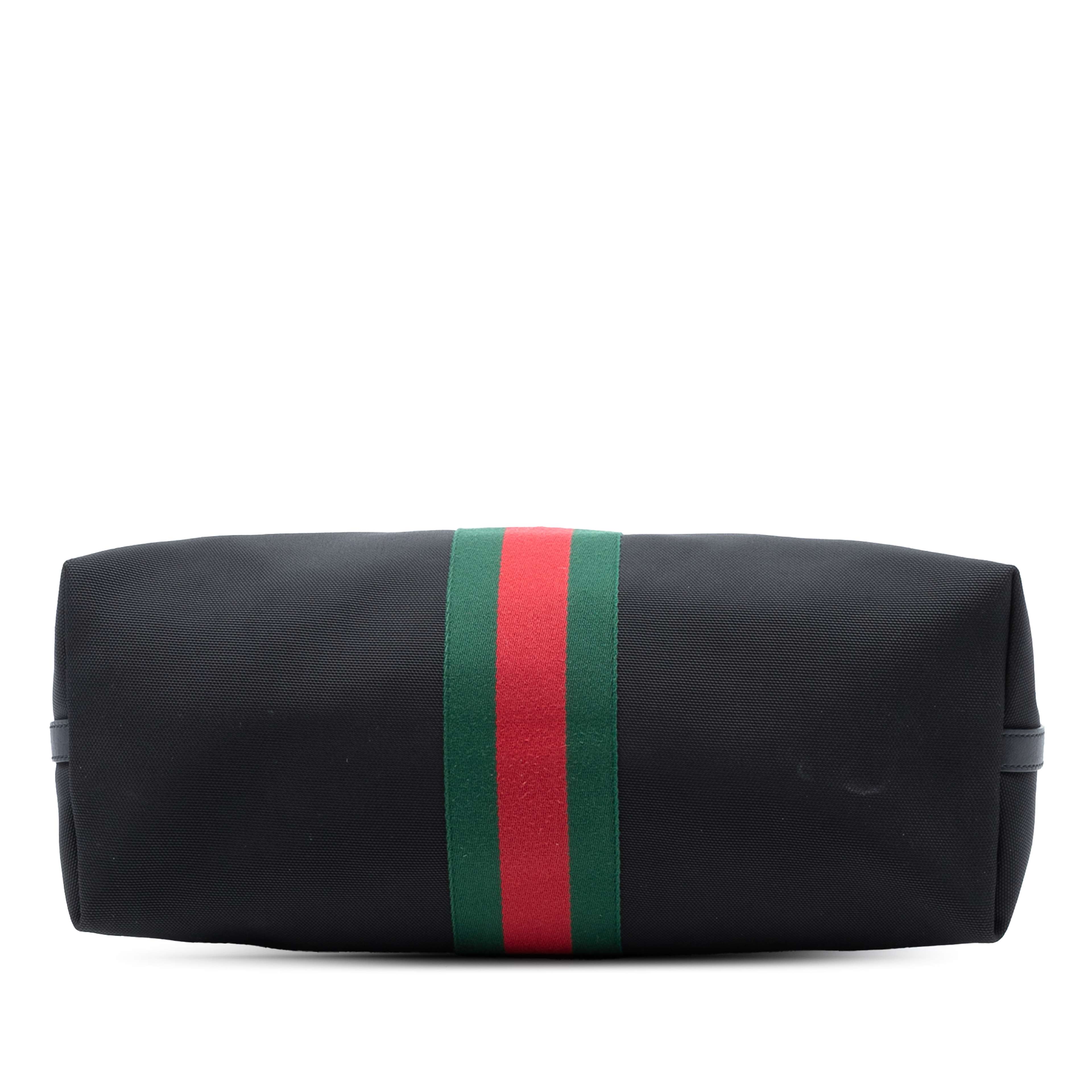 Gucci Techno Canvas Web Travel Bag, från Luxclusif, i färgen black. Klicka för att öppna bilden i stort format