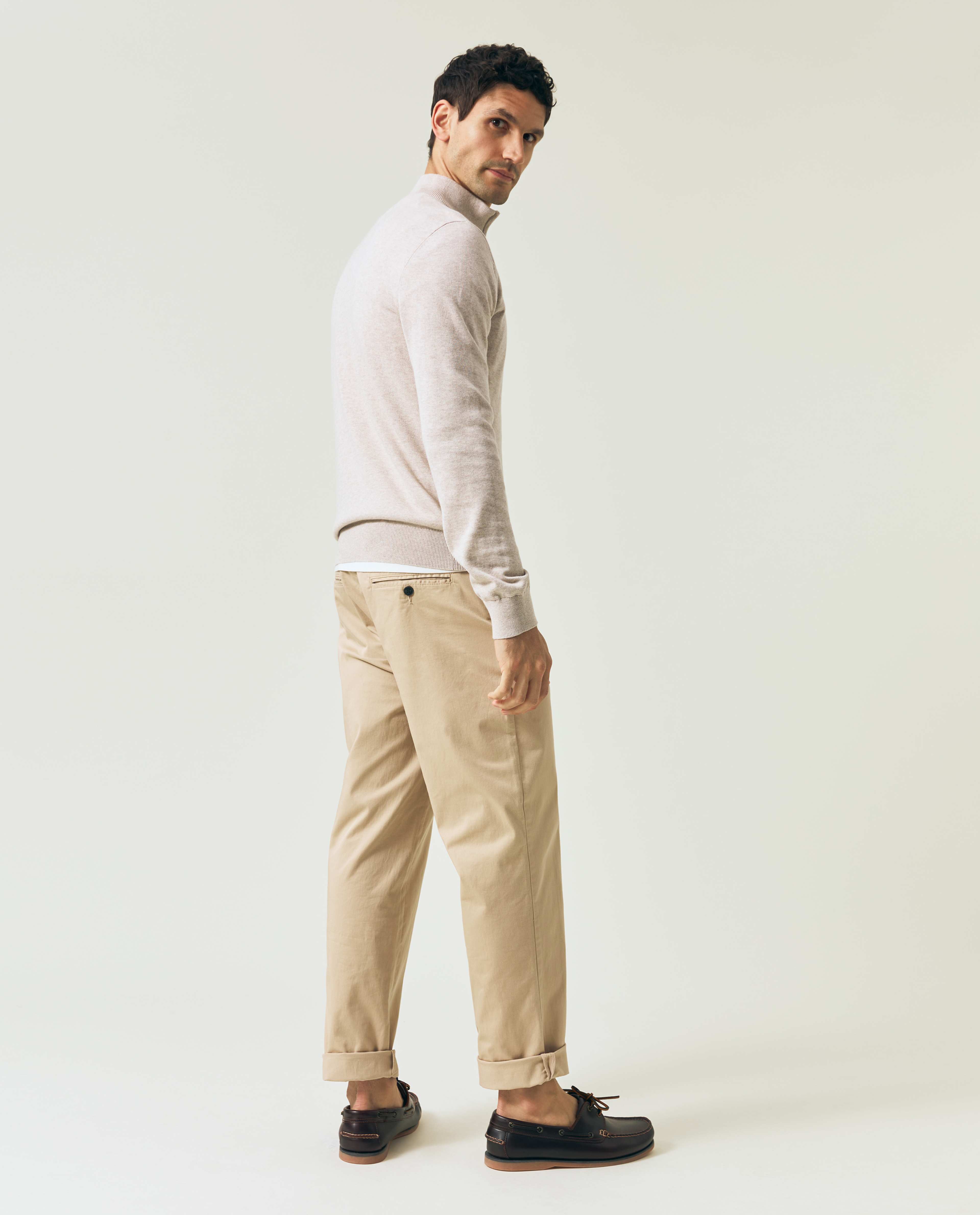 Cotton Half-zip Sweater