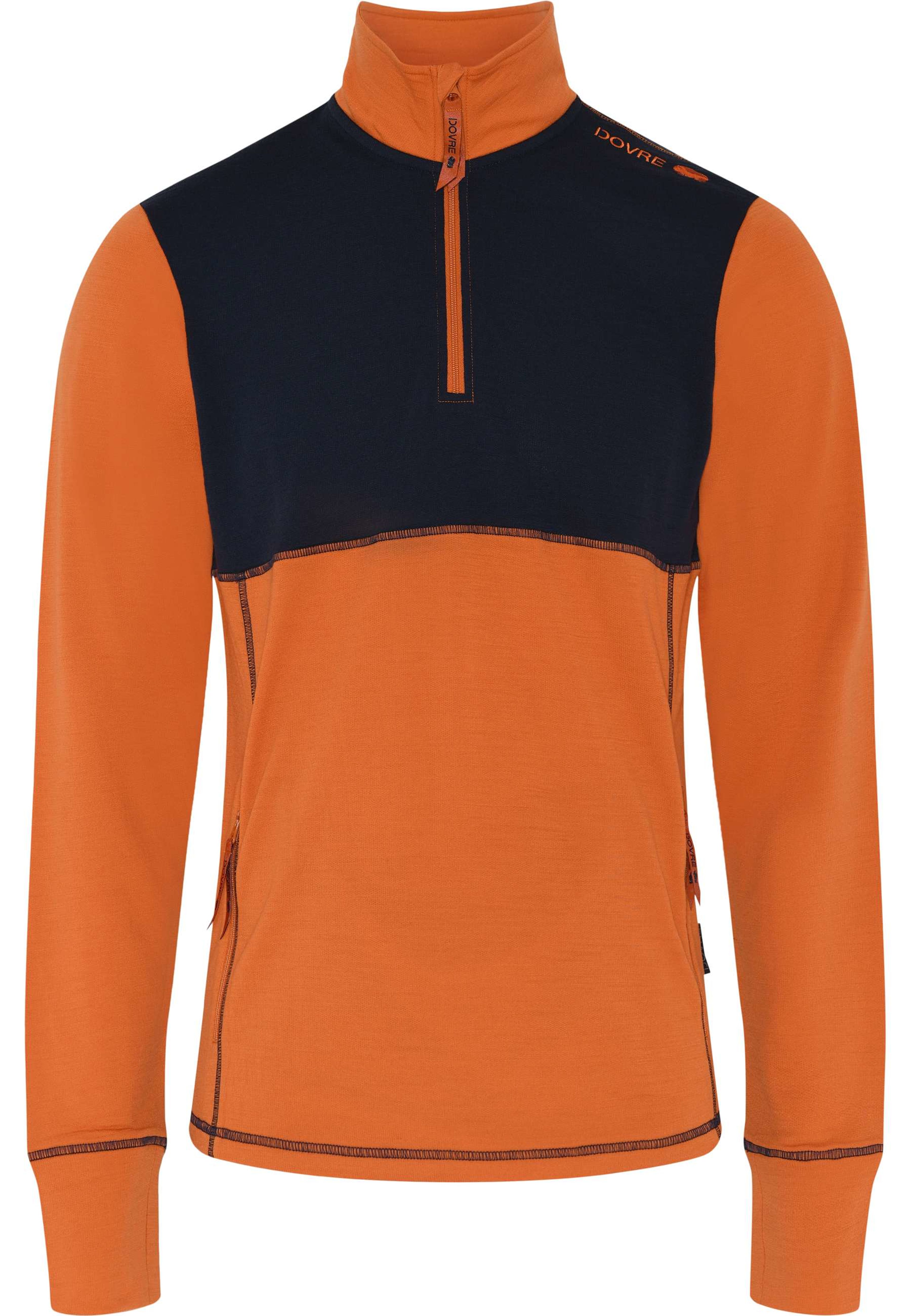 Midlayer Undertröja | 100% Merinoull | Svart/grå