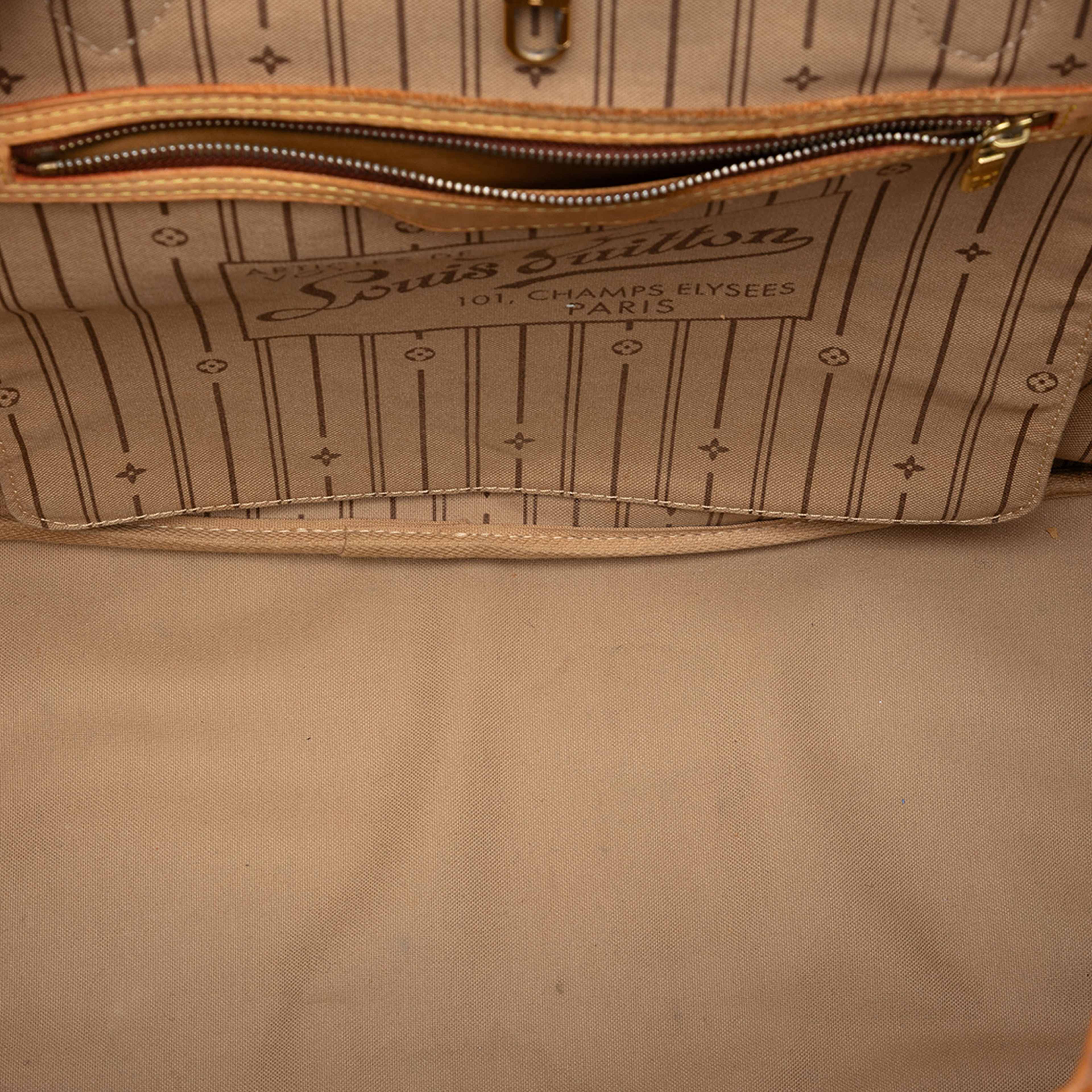 Louis Vuitton Monogram Neverfull Gm, från Luxclusif, i färgen brown. Klicka för att öppna bilden i stort format