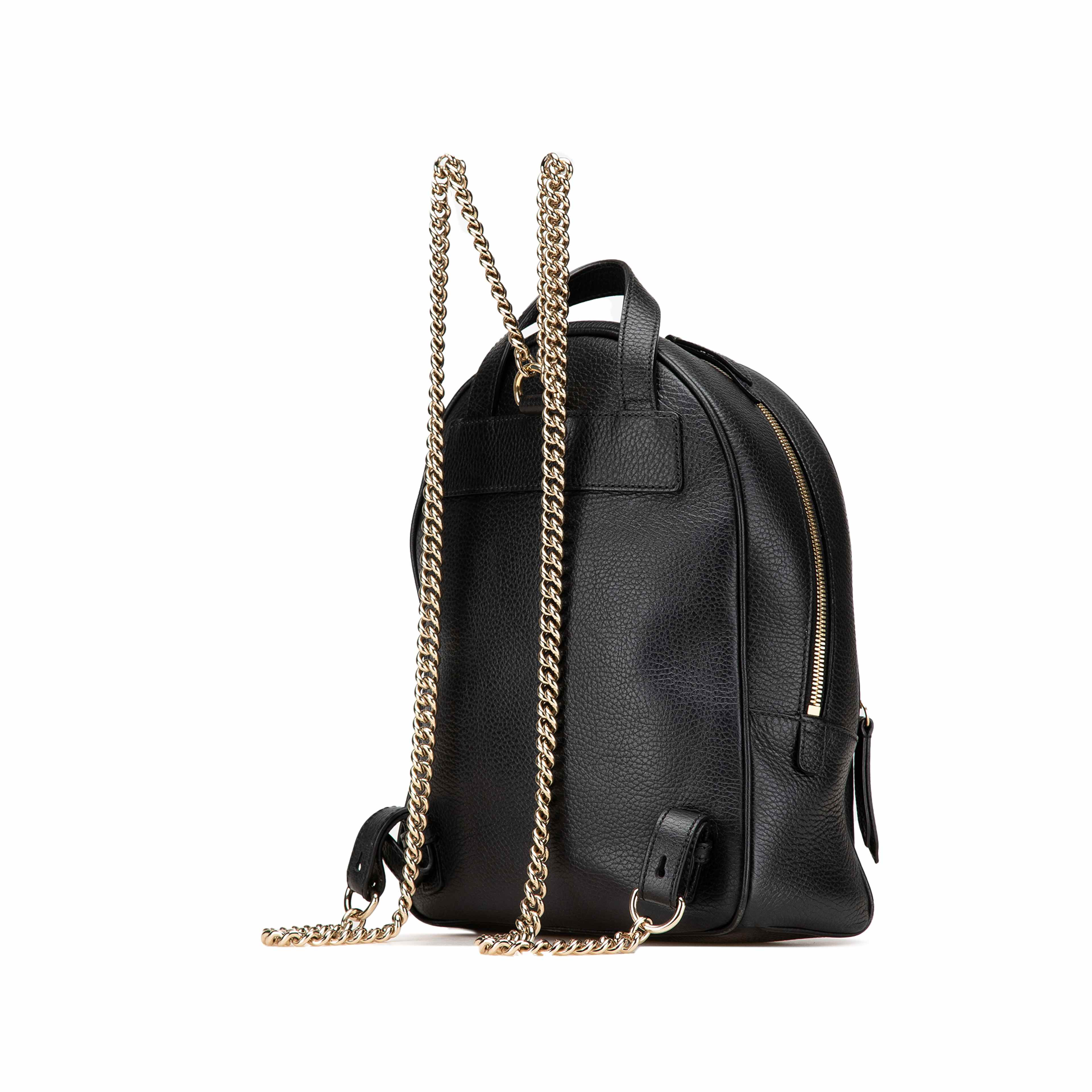 Gucci Soho Leather Chain Backpack