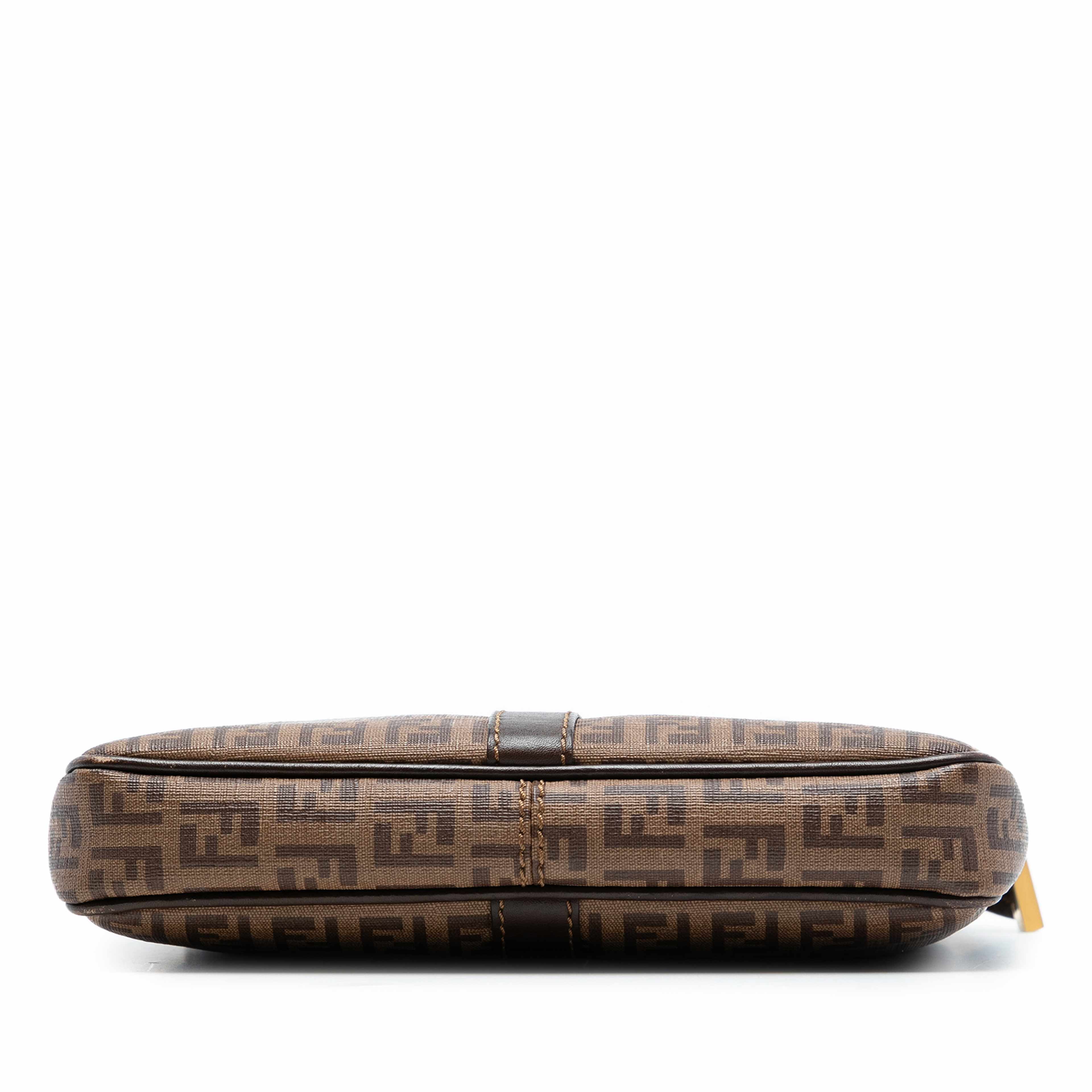 Fendi Zucchino Spalmati Crossbody, från Luxclusif, i färgen brun. Klicka för att öppna bilden i stort format