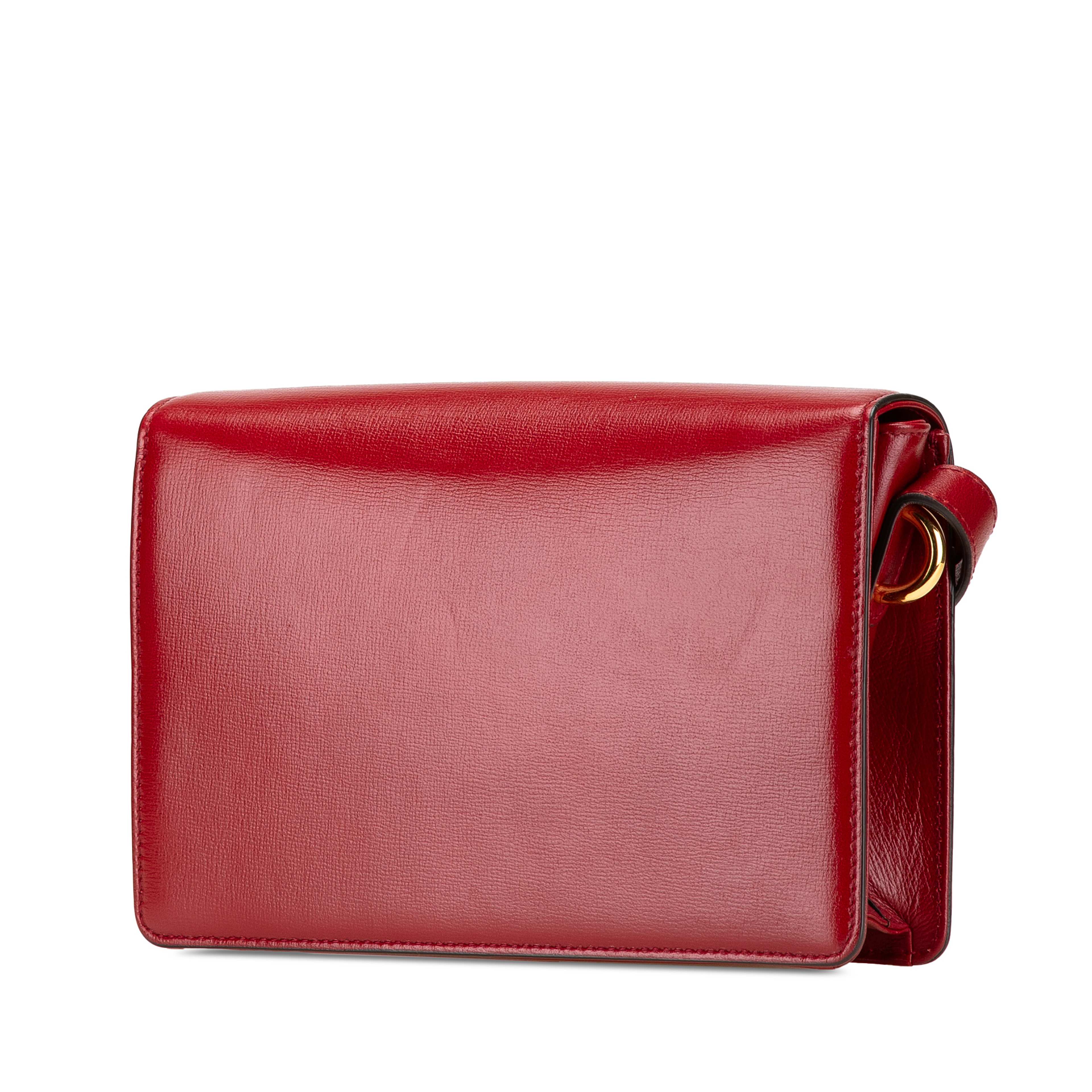 Gucci Small Textured Calfskin Gg Ring  Torchon Crossbody